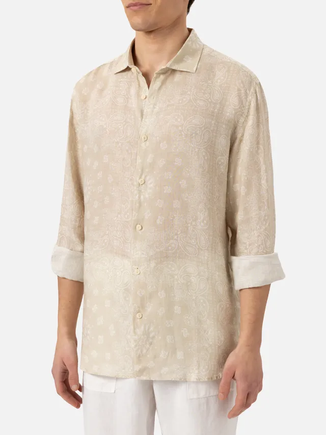 camicia-mc2-saint-barth-pamplona-in-lino-con-stampa-bandana image 1
