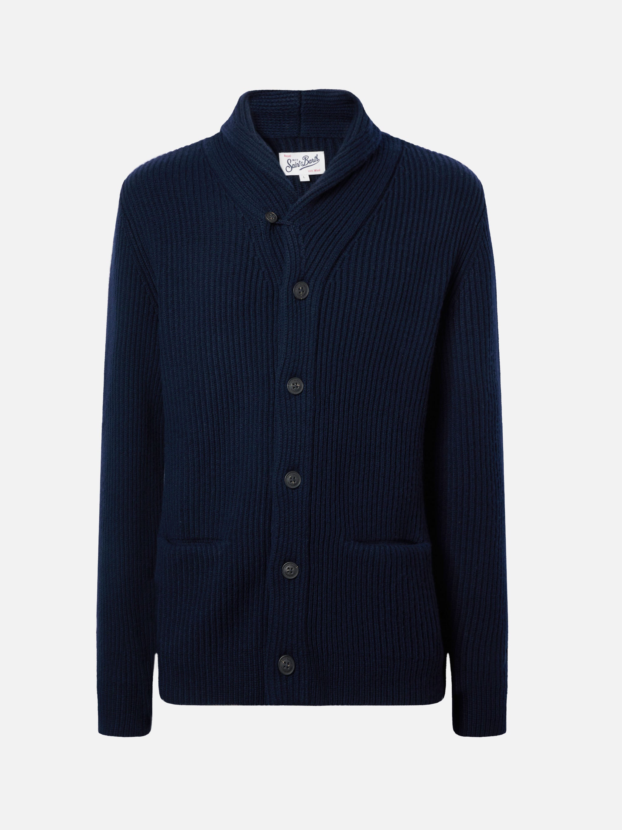 mc2-saint-barth-glasgow-cardigan-uomo-lana-blu-notte image 5