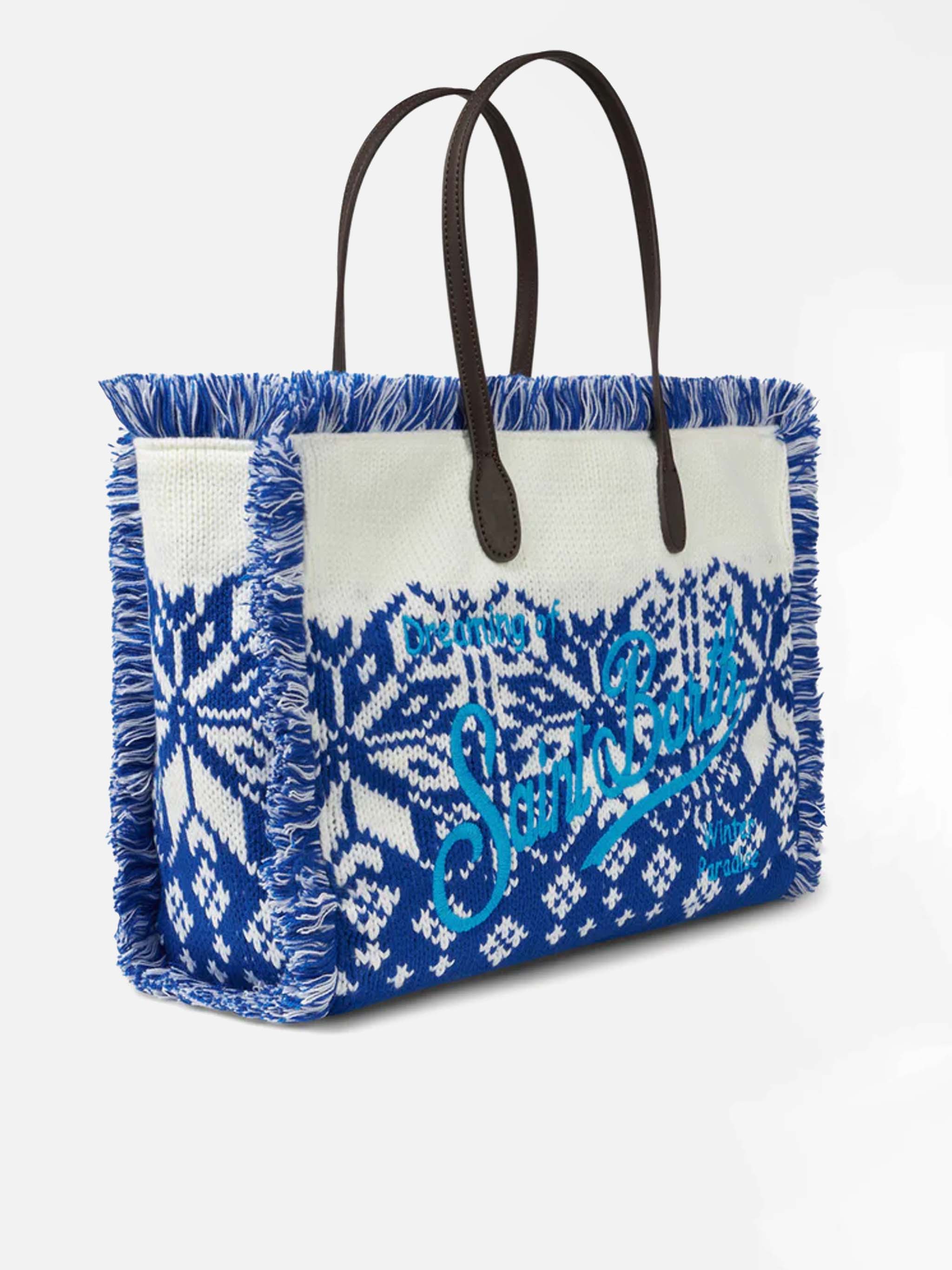 borsa-a-spalla-vanity-mc2-saint-barth-in-jacquard-nordico-blu image 2