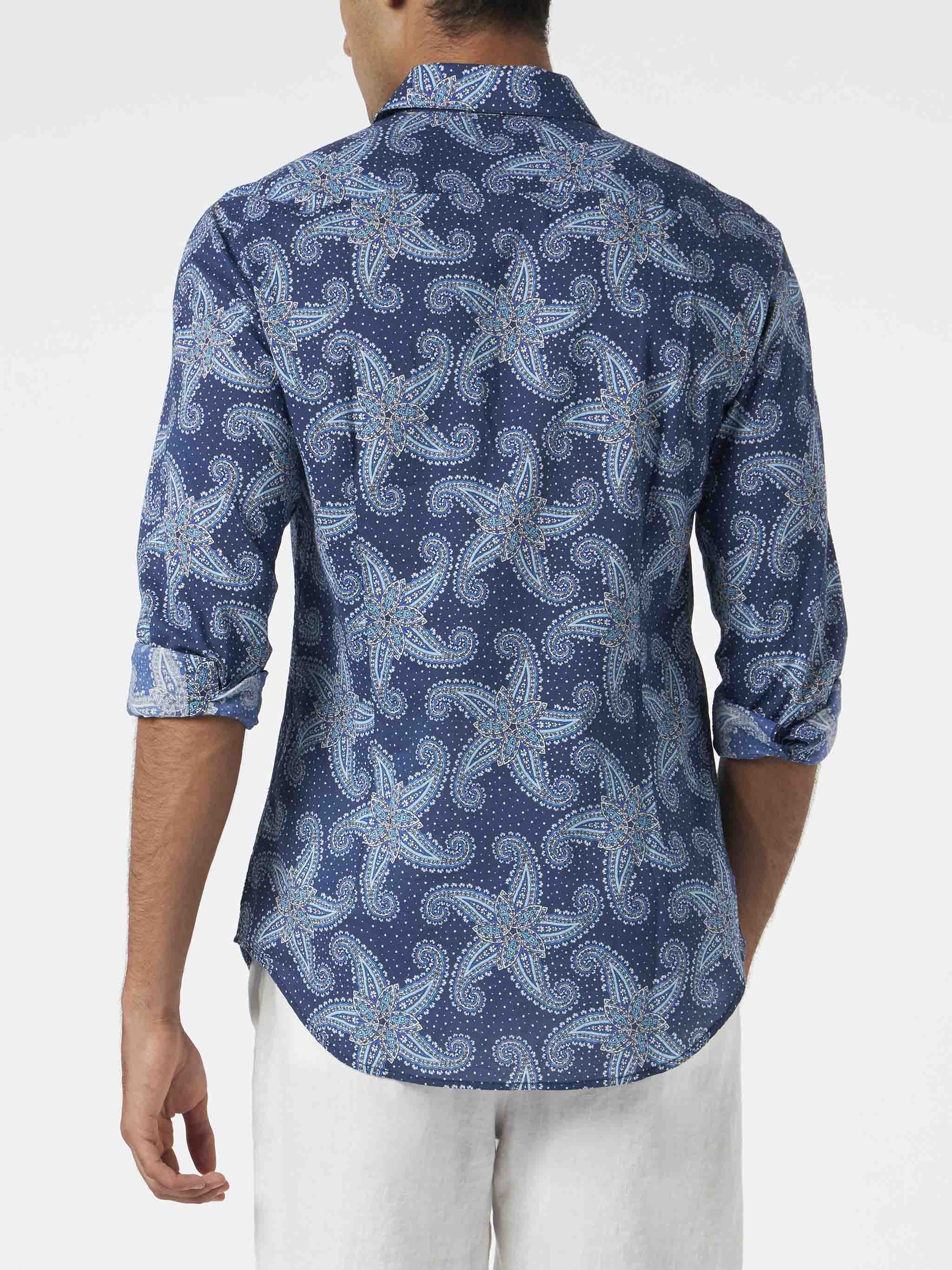 mc2-saint-barth-sikelia-camicia-uomo-mussola-cotone-paisley-blu image 2