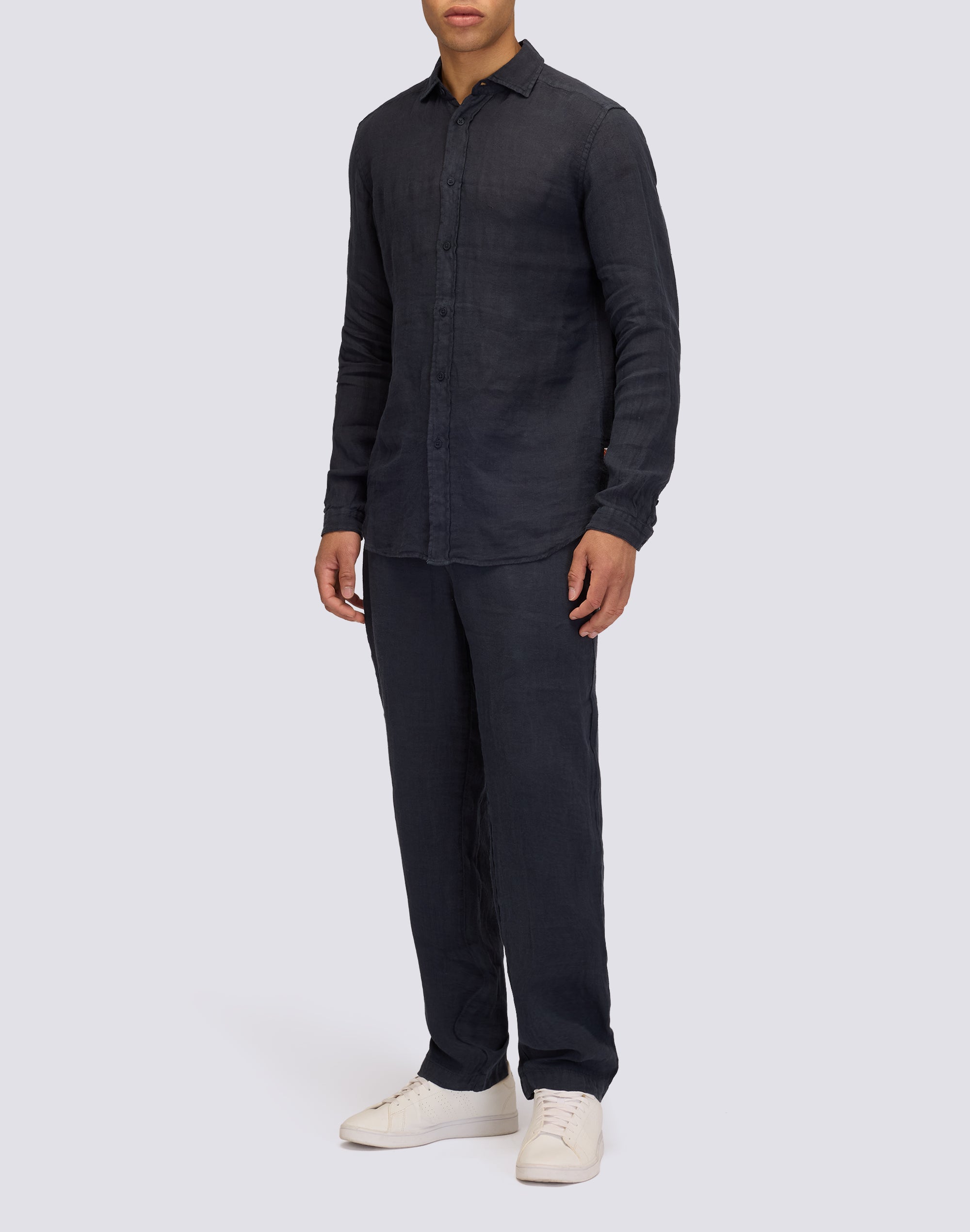 sundek-m820-camicia-uomo-in-lino-collo-classico image 3