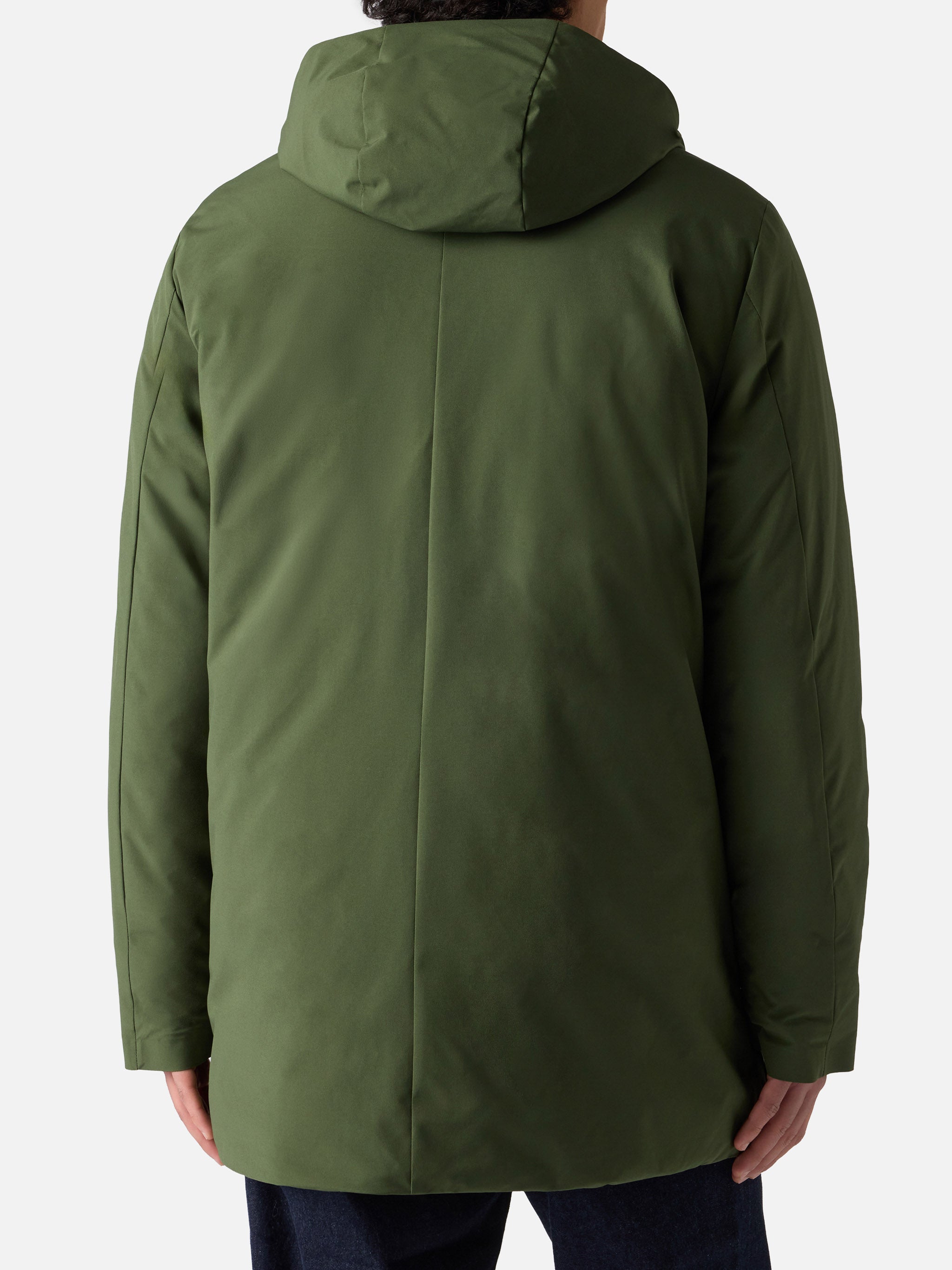 mc2-saint-barth-voyager-down-parka-uomo-bandana-verde-militare-antivento image 4