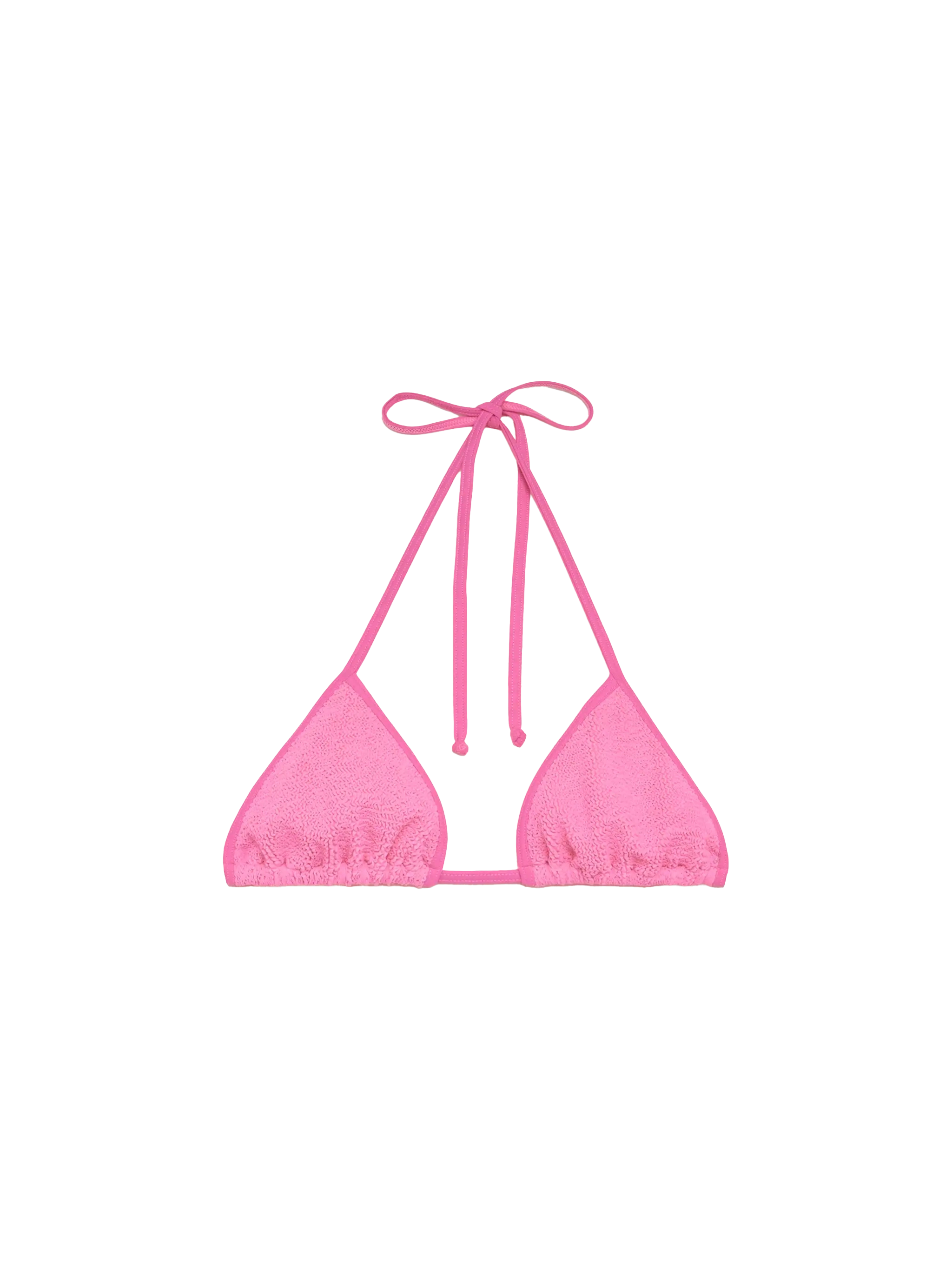 leah-top-triangolo-mc2-saint-barth-in-crinkle-rosa image 1