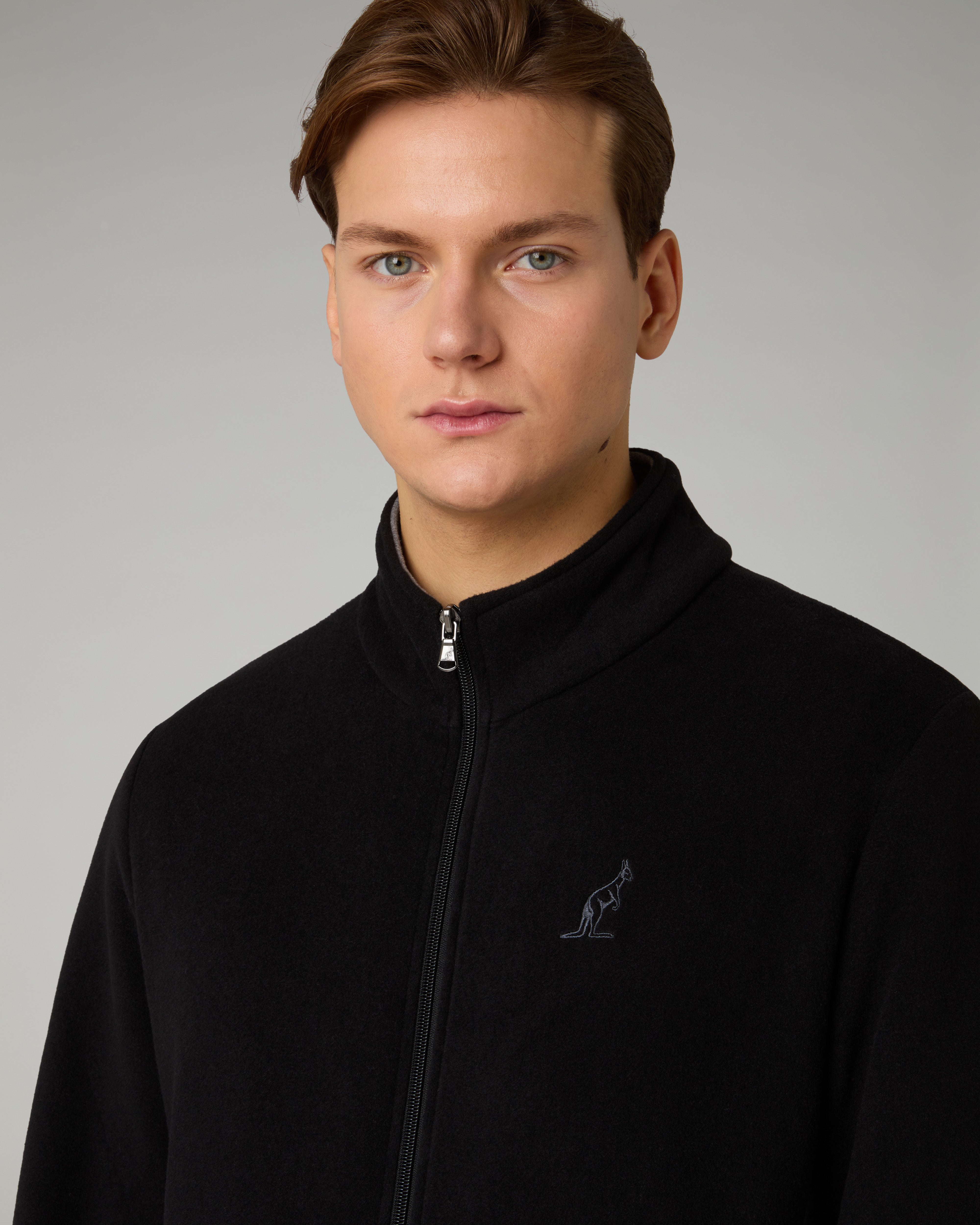 australian-posh-softech-tracksuit-tuta-uomo-nera-full-zip image 3