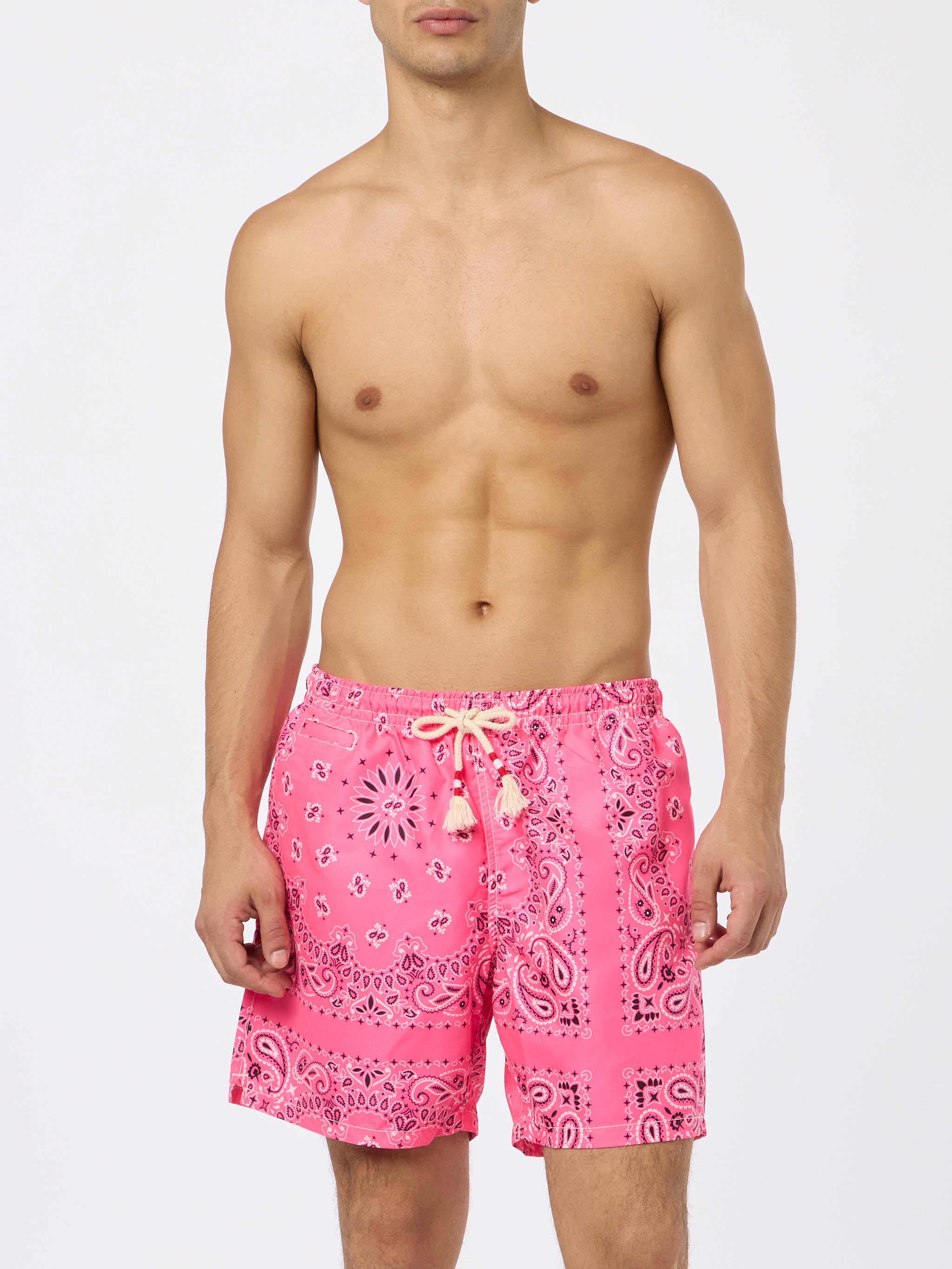 mc2-saint-barth-costume-mare-caprese-uomo-stampa-bandana-rosa image 3