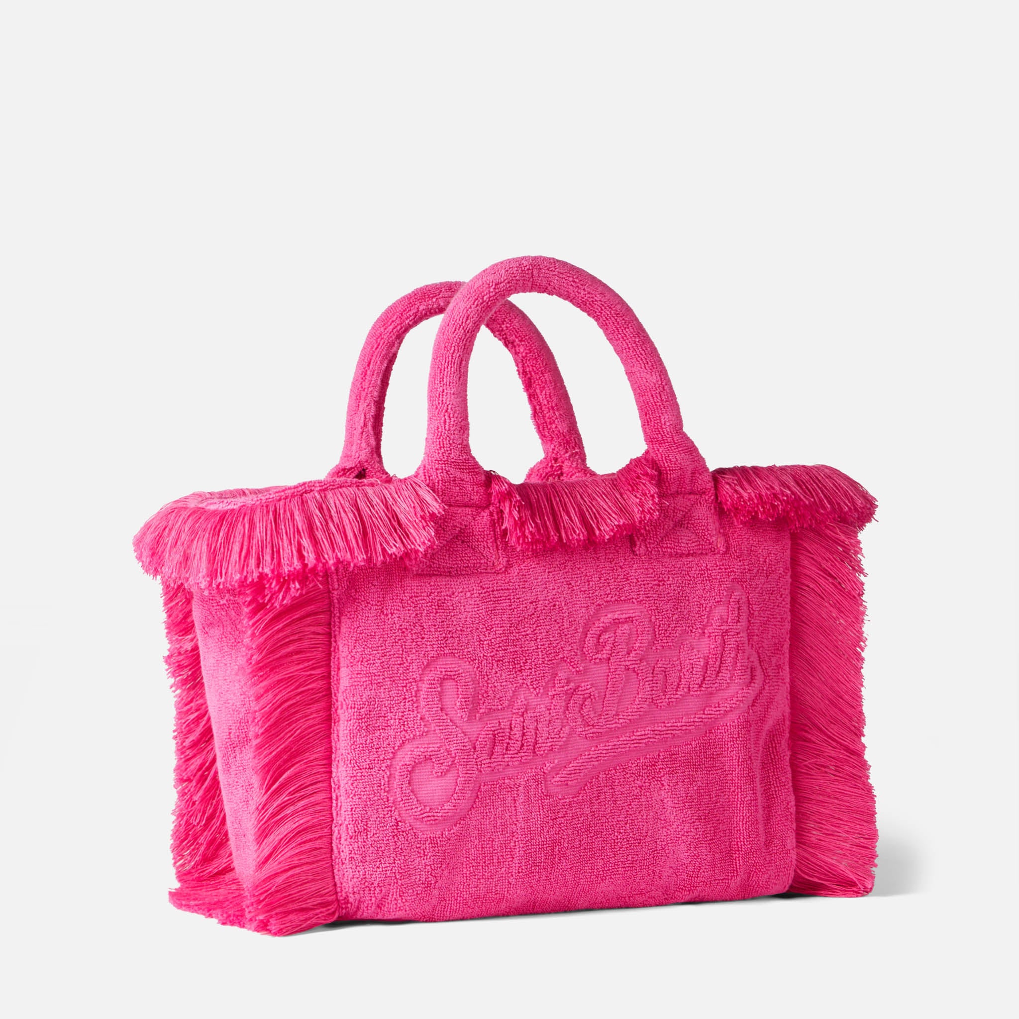 mc2-saint-barth-colette-borsa-spugna-fucsia-logo-rilievo image 3