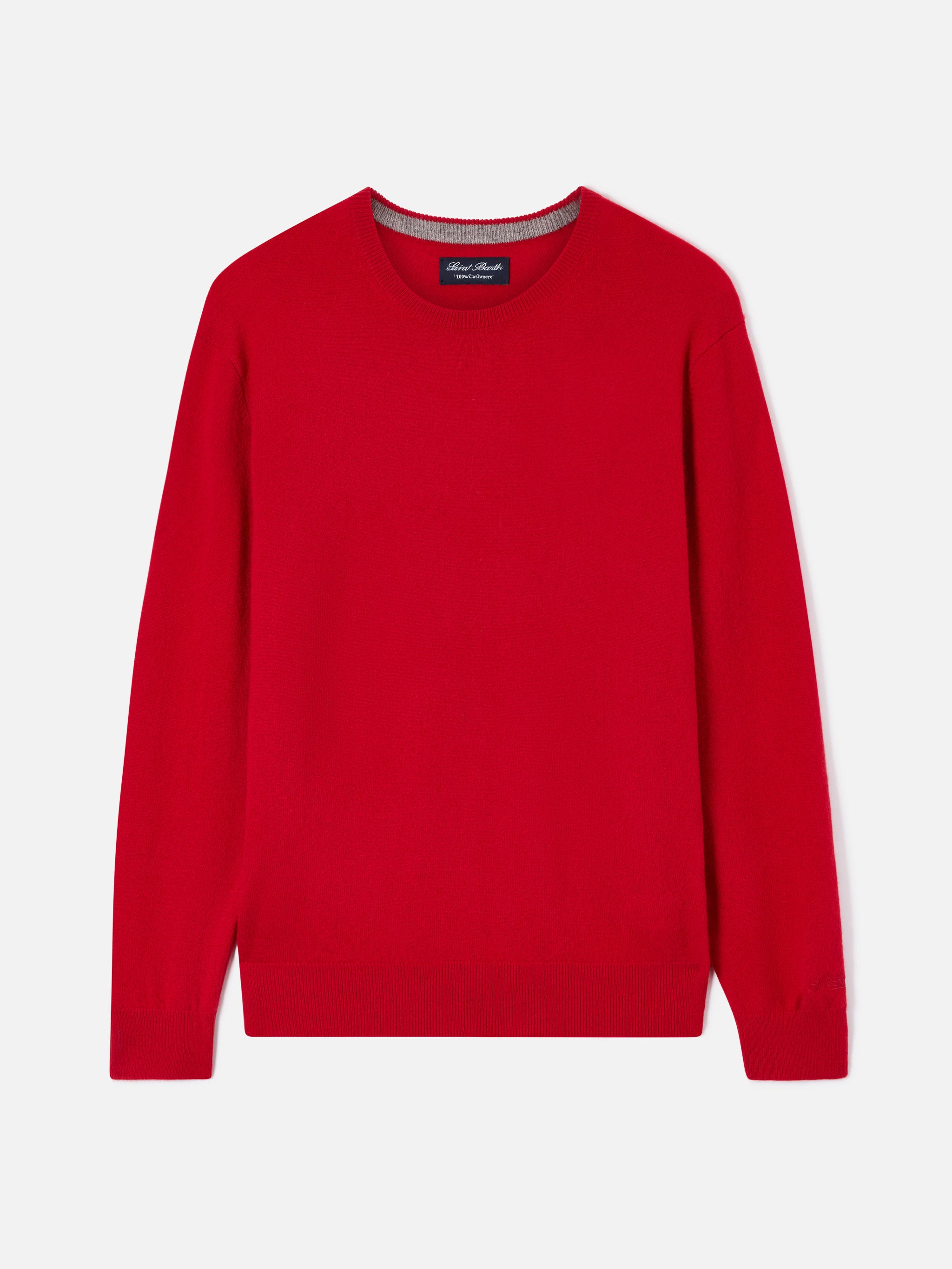 mc2-saint-barth-regent-maglione-girocollo-uomo-in-cashmere-rosso image 1
