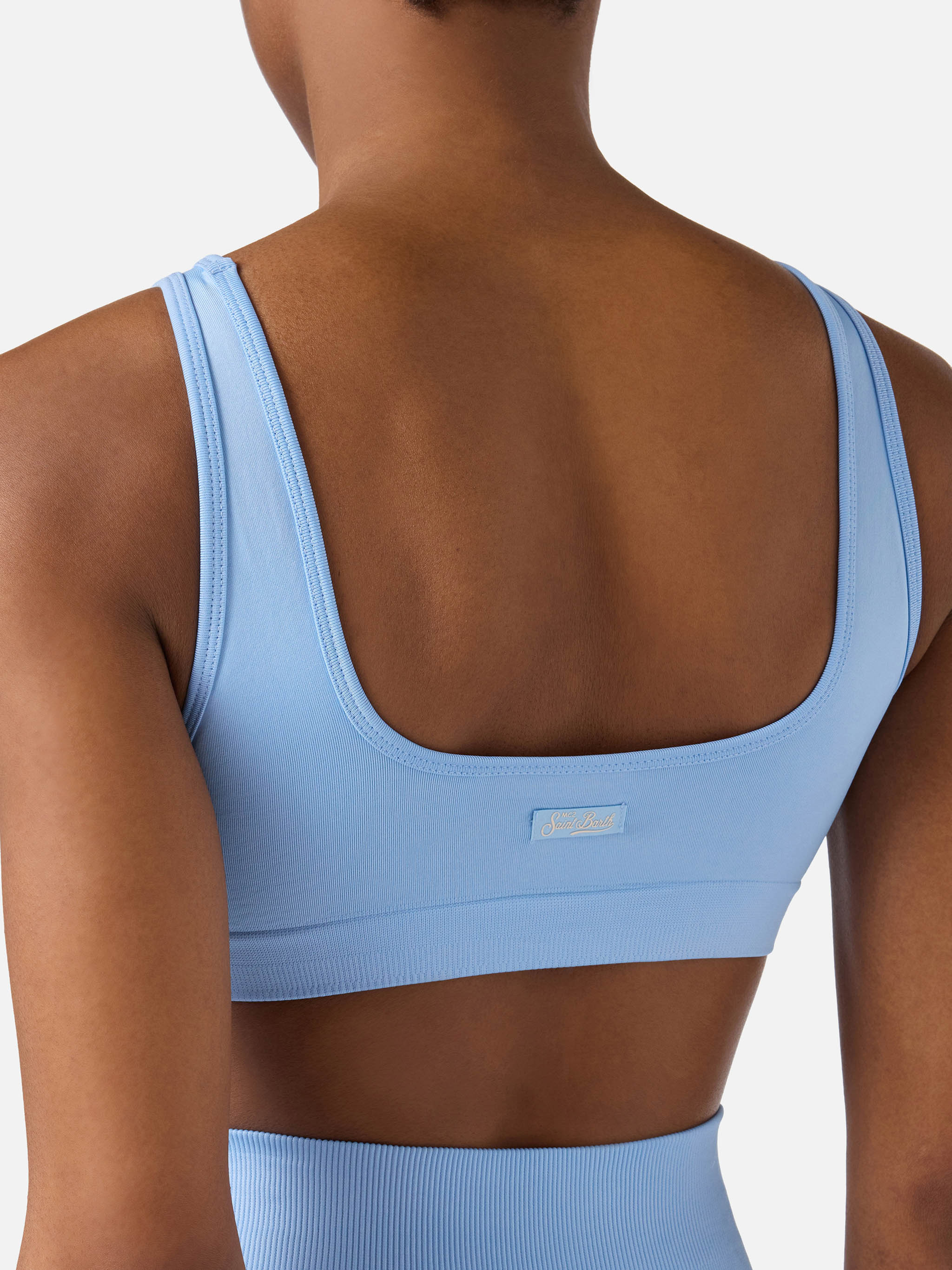 mc2-saint-barth-fify-top-sportivo-donna-azzurro-slim image 5