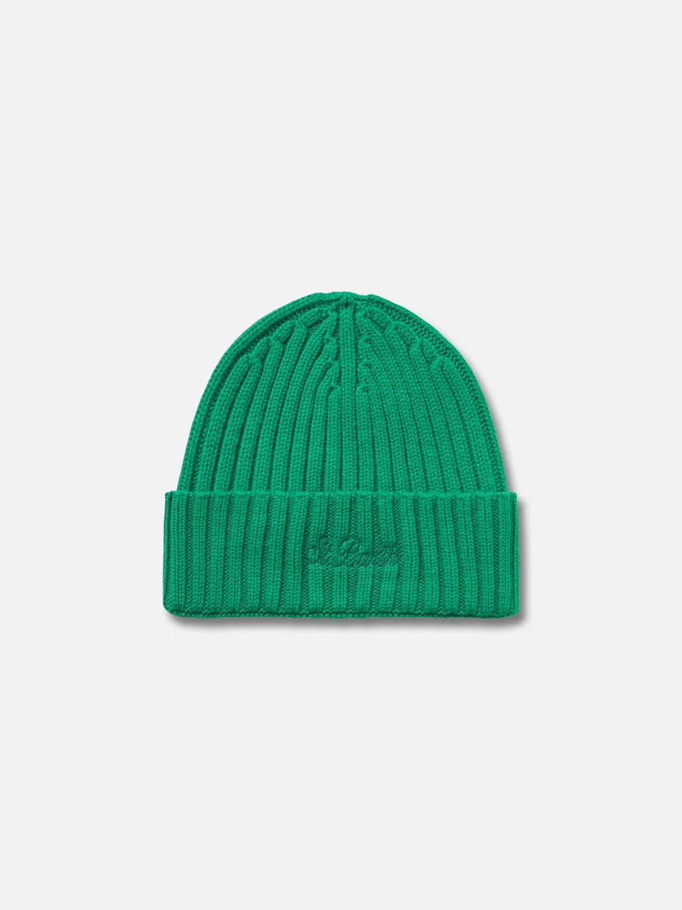 mc2-saint-barth-wengen-cappello-misto-cashmere-verde-tinta-unita image 1
