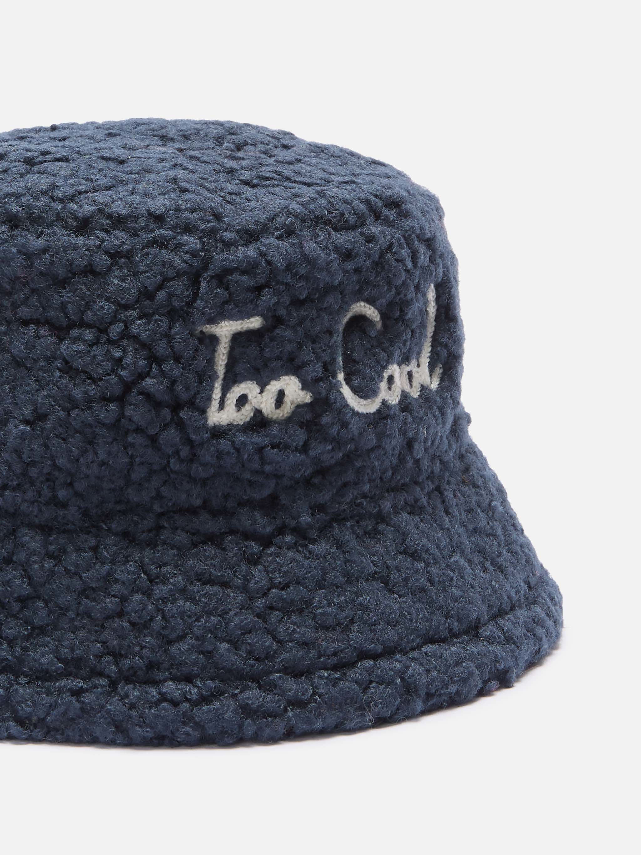 mc2-saint-barth-jude-cappello-bucket-in-sherpa-blu-con-ricamo-too-cool image 2