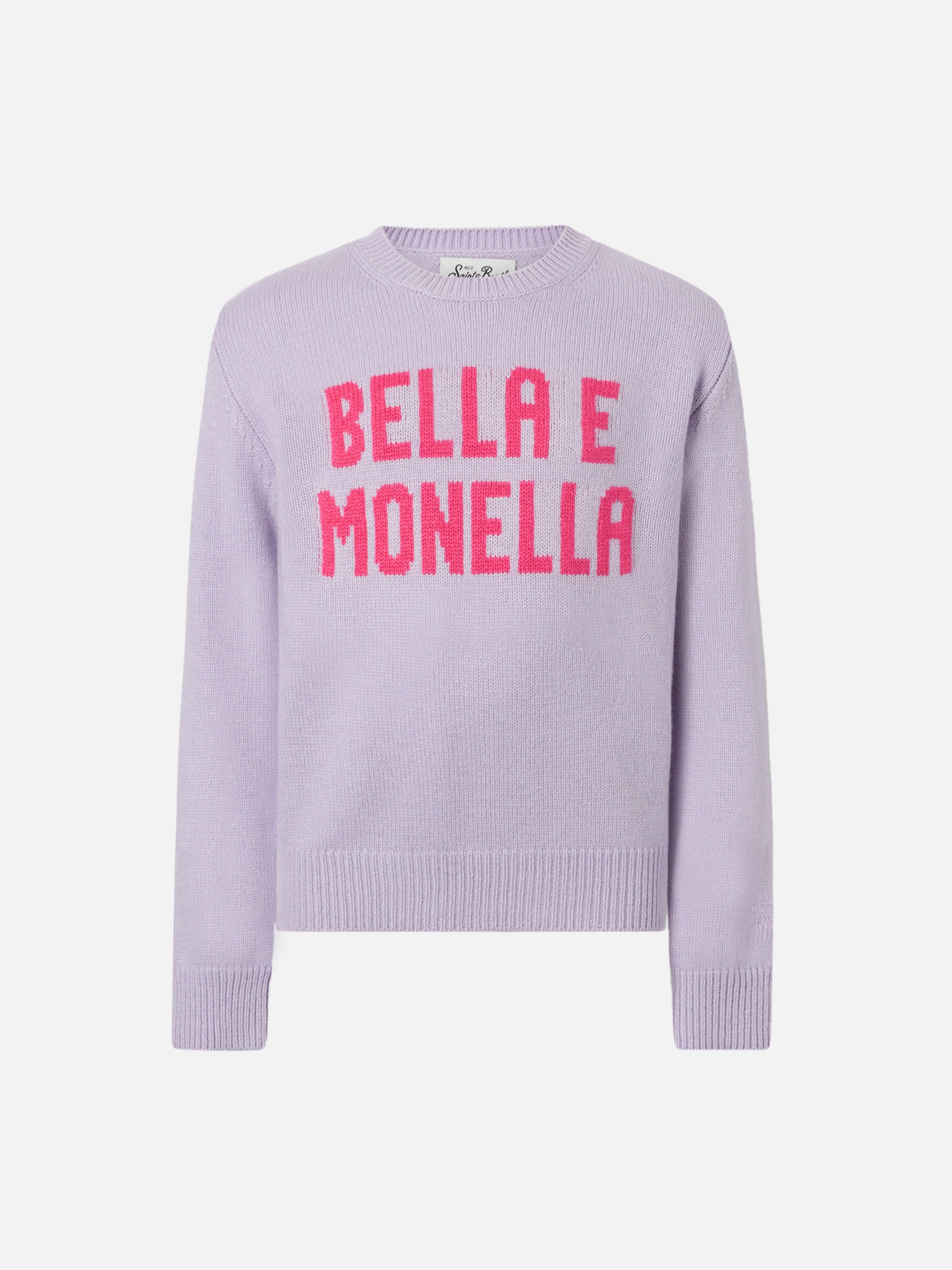 mc2-saint-barth-princess-girocollo-bambina-lilla-in-misto-cashmere-bella-e-monel image 1