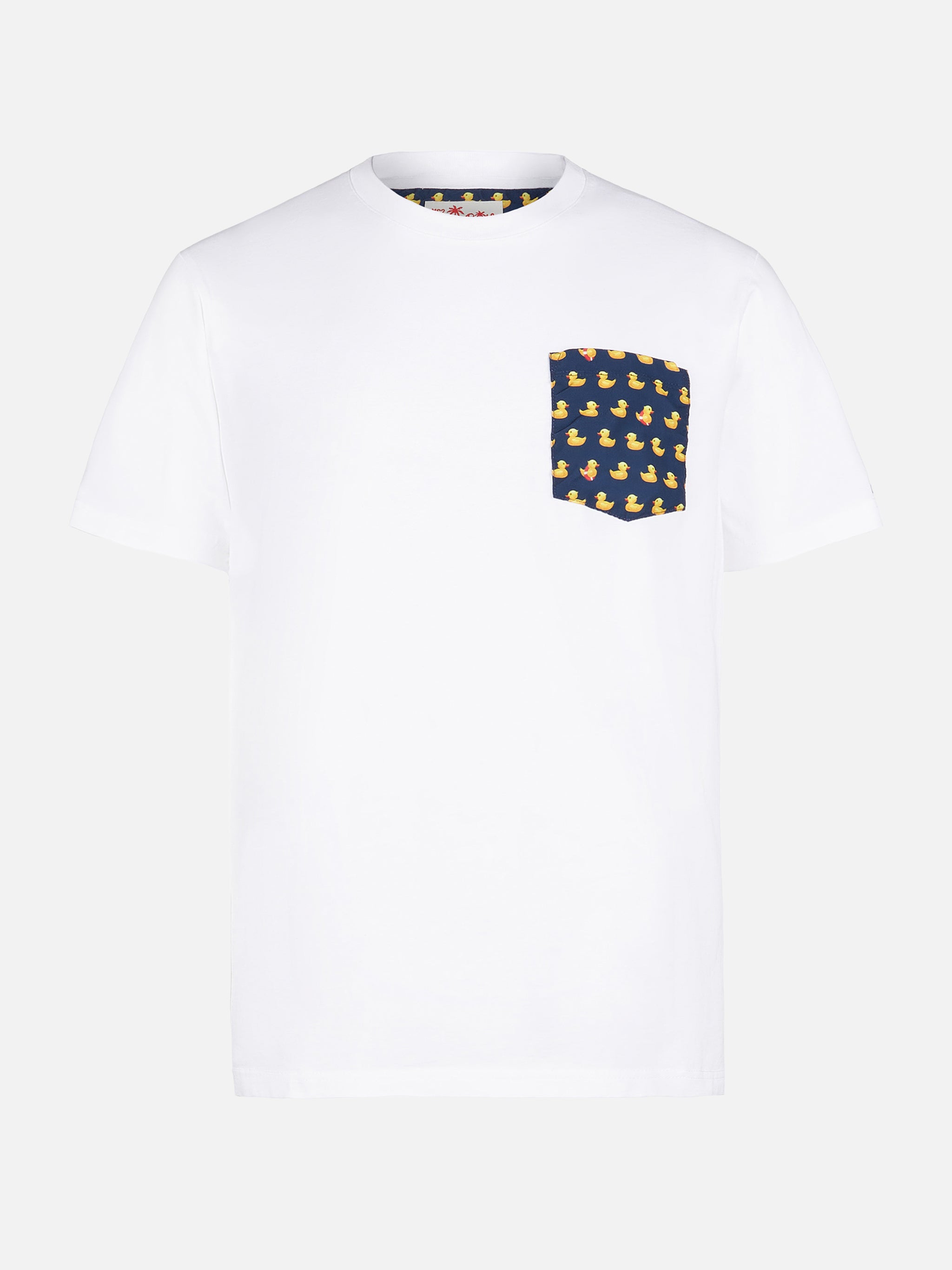 mc2-saint-barth-blanche-t-shirt-uomo-bianca-in-cotone-con-taschino-ducky image 1