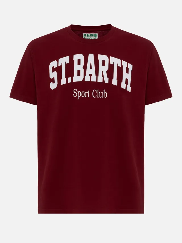 mc2-saint-barth-man-t-shirt-uomo-cotone-st-barth-sport-club-rossa image 1