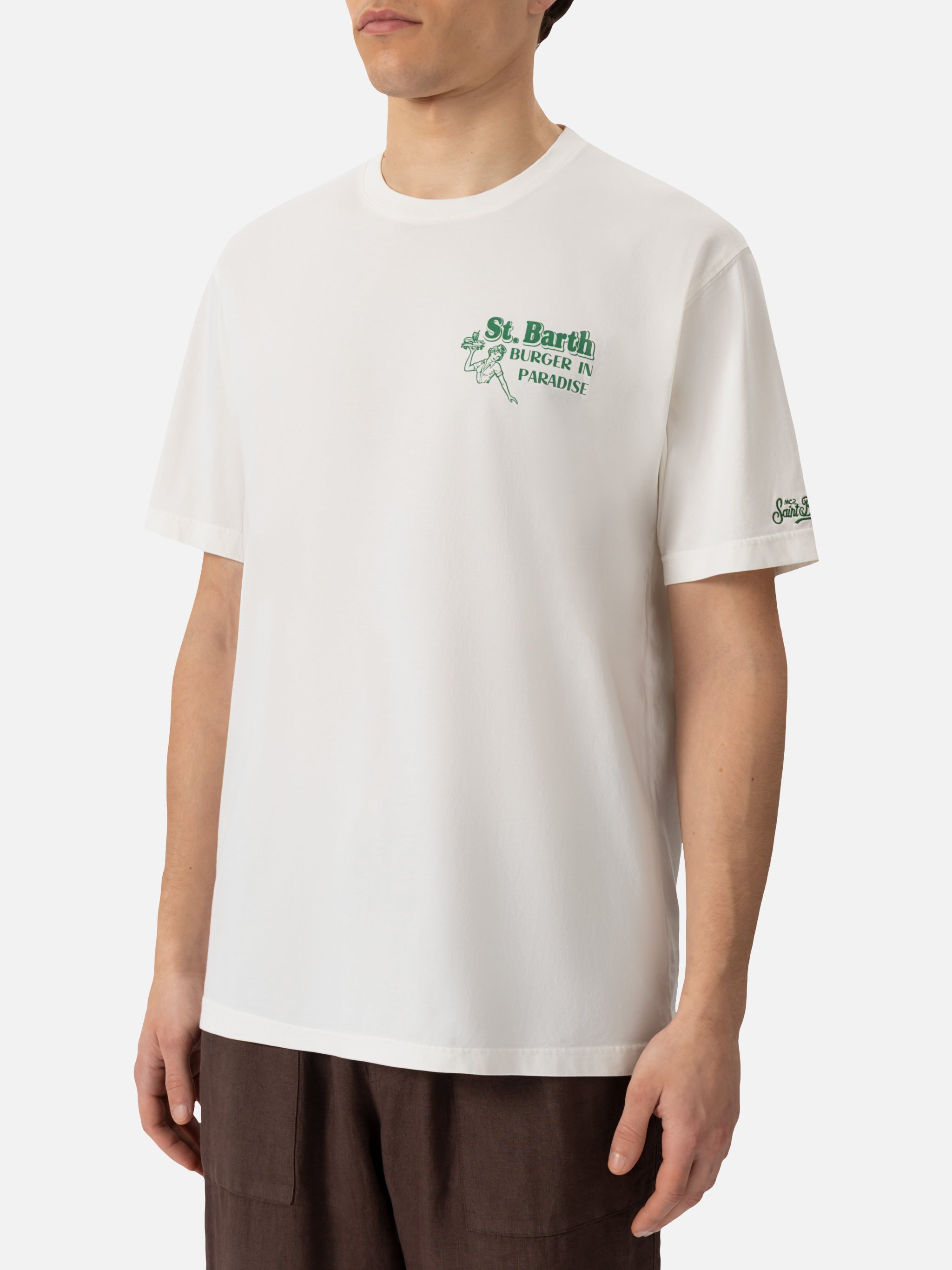 mc2-saint-barth-man-t-shirt-uomo-stampa-burger-paradise-panna image 4