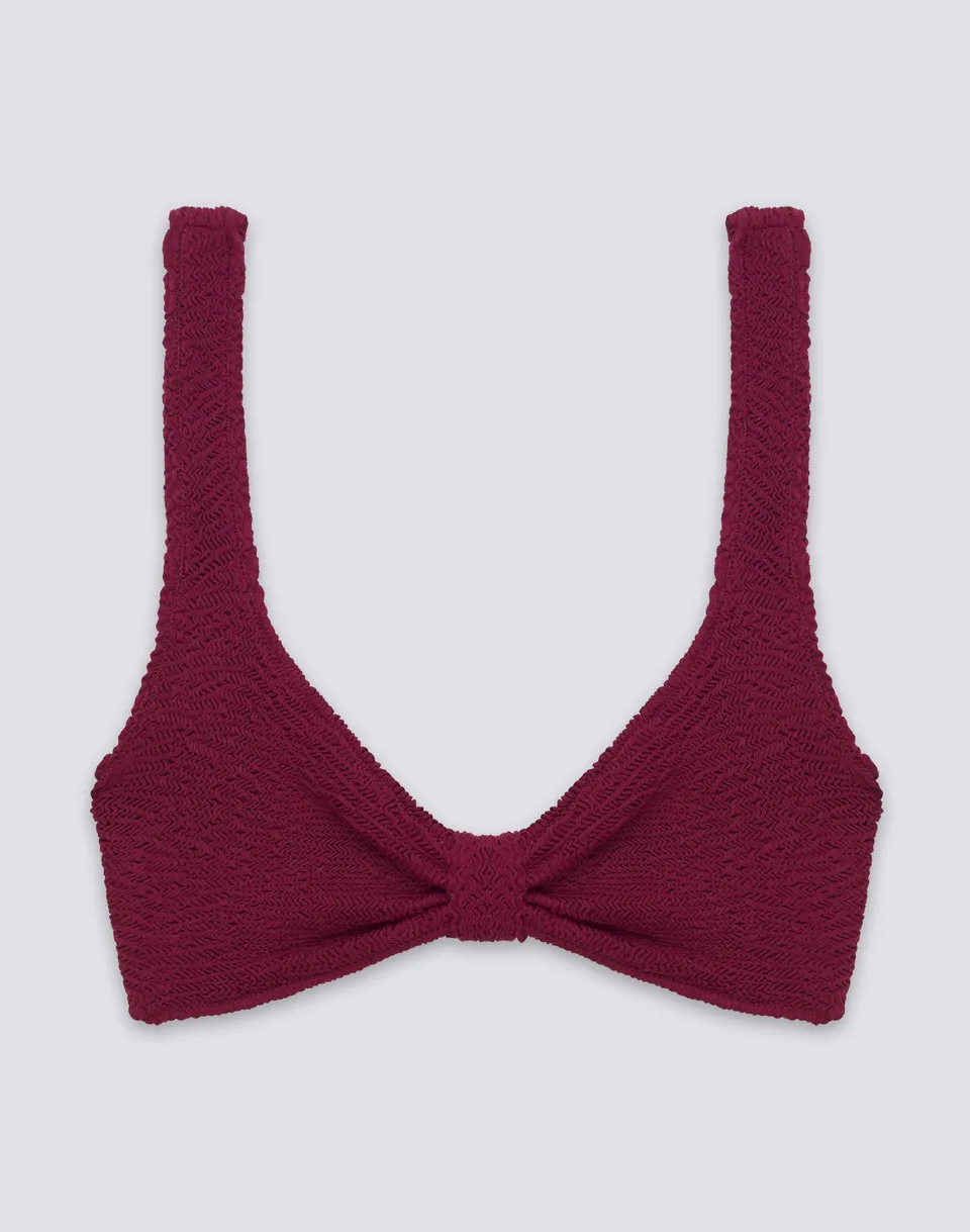 sundek-top-bralette-donna-in-tessuto-goffrato-tinta-unita image 1