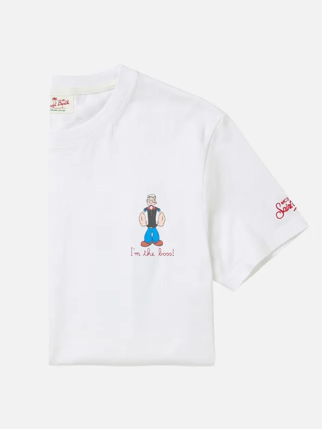 mc2-saint-barth-t-shirt-portofino-uomo-bianca-i-m-the-boss-popeye-special-editio image 1