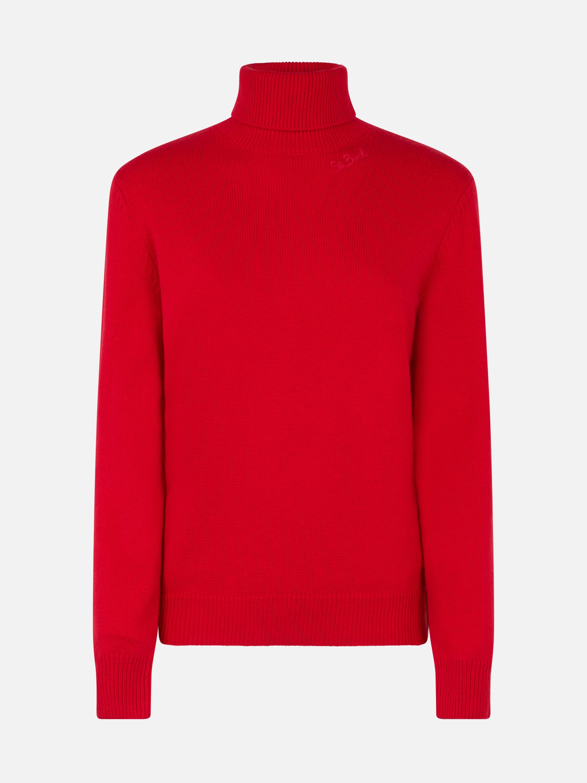mc2-saint-barth-moody-dolcevita-donna-rosso-in-misto-cashmere image 4