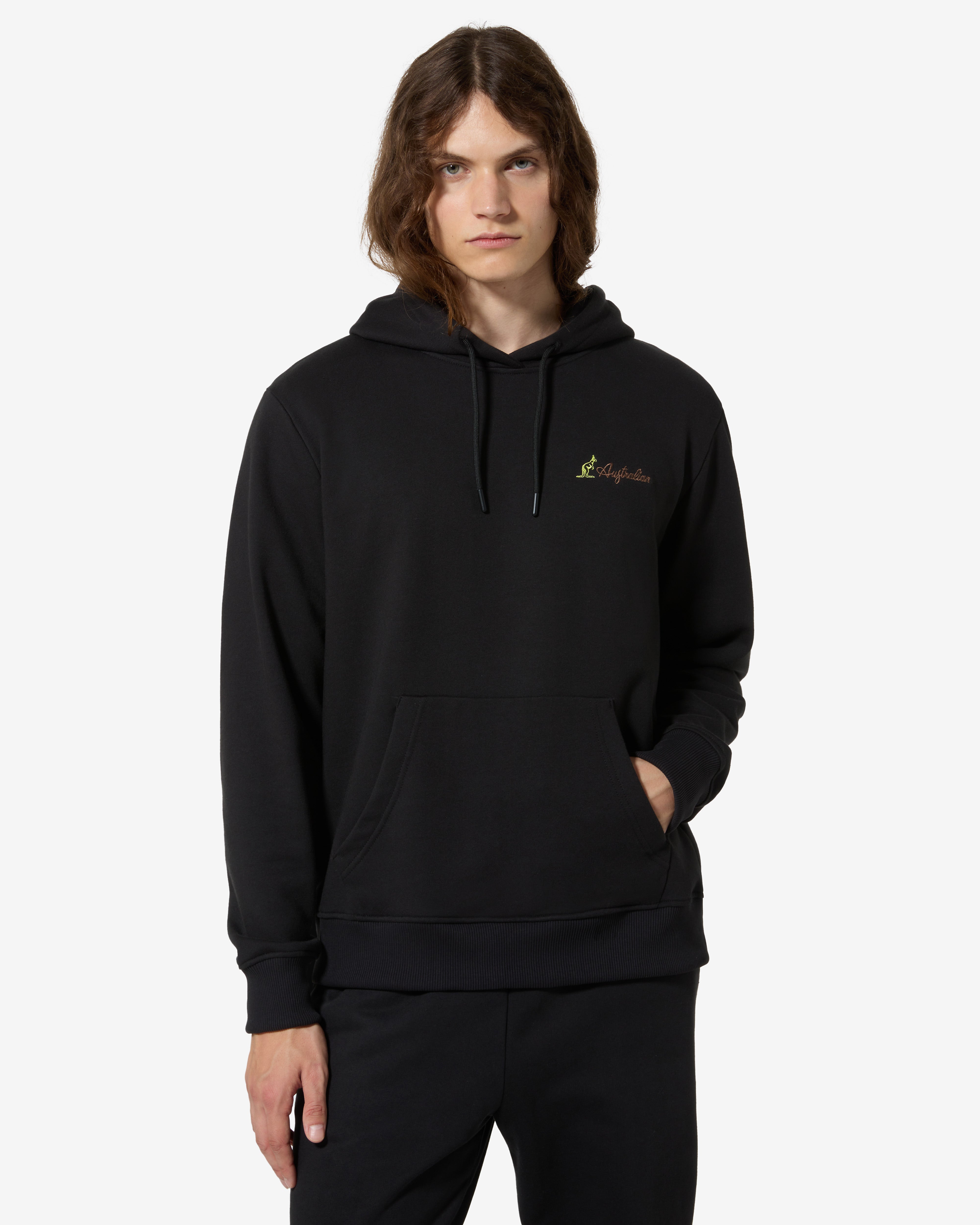 australian-aussie-hoodie-shawn-dickinson-felpa-con-cappuccio-nera image 3