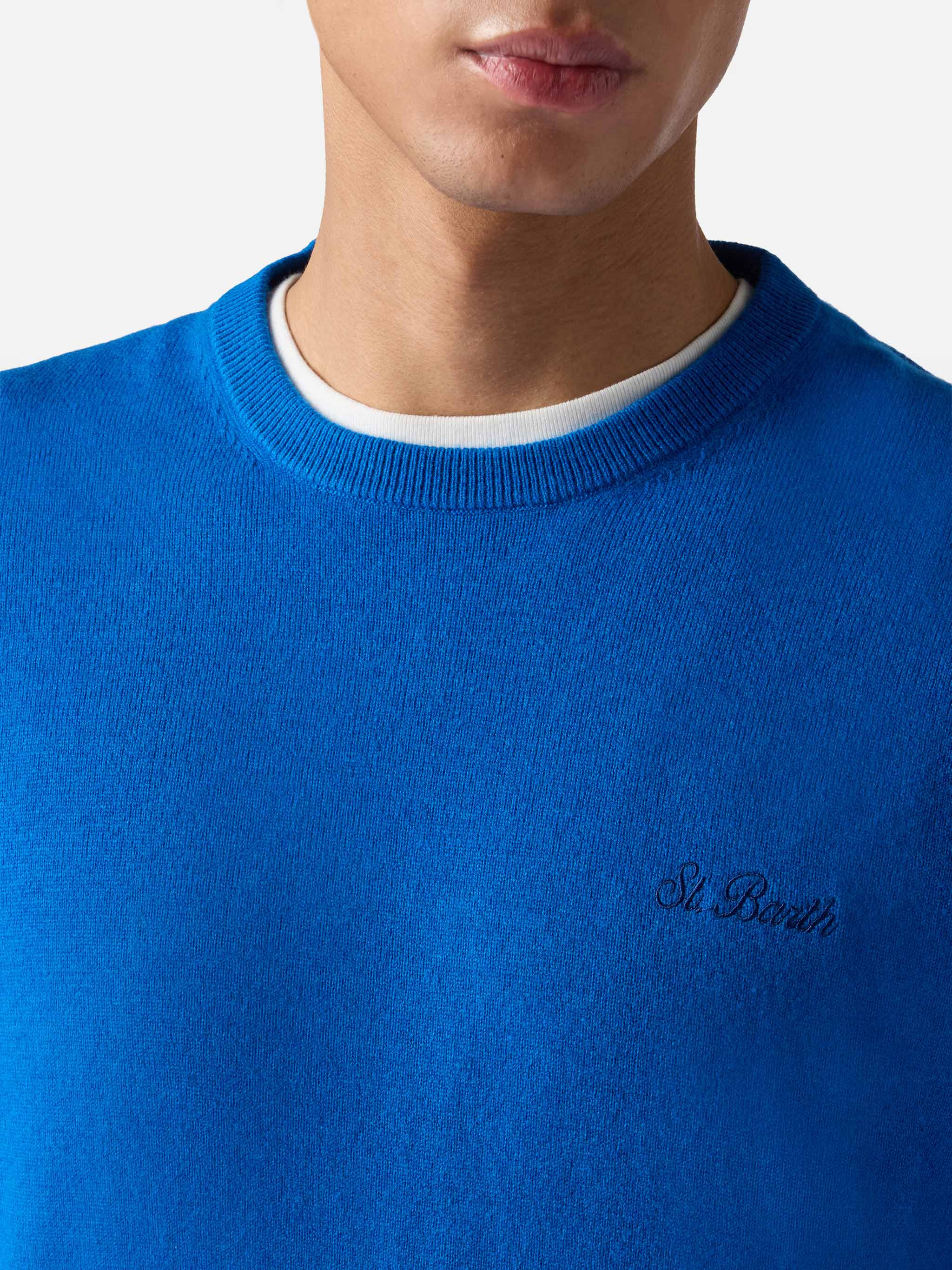 mc2-saint-barth-maglione-regent-uomo-misto-cashmere-bluette-girocollo image 2