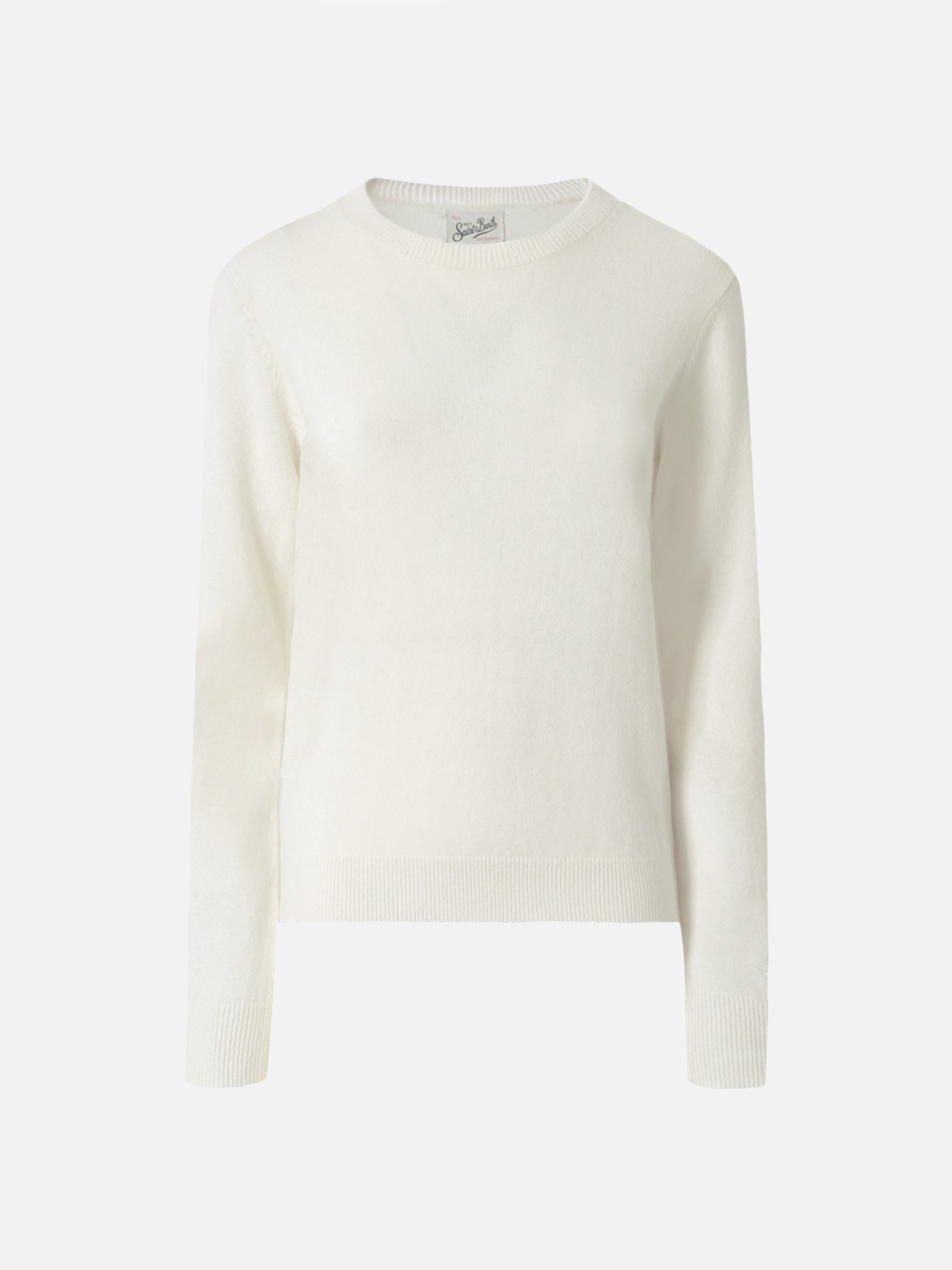 mc2-saint-barth-sorbonne-maglione-donna-in-100-cashmere-bianco image 4