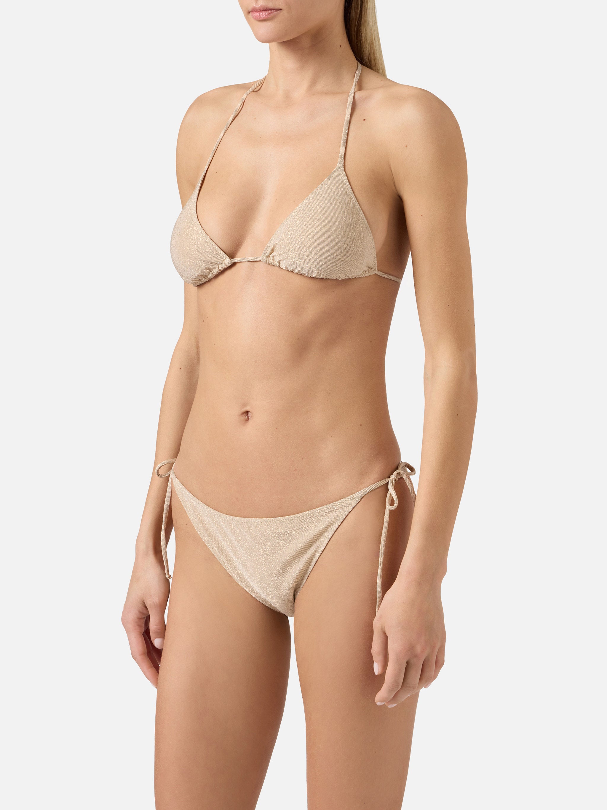 mc2-saint-barth-leah-teen-bikini-ragazza-triangolo-lurex-oro image 2