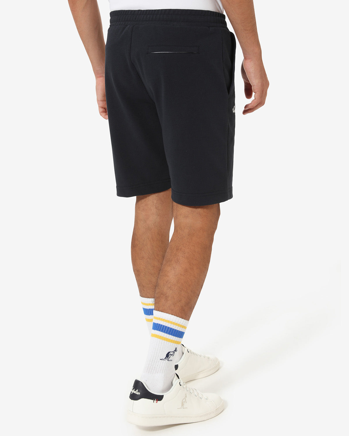 australian-club-short-sportswear-pantaloncini-piquet-blu-navy-con-zip image 3