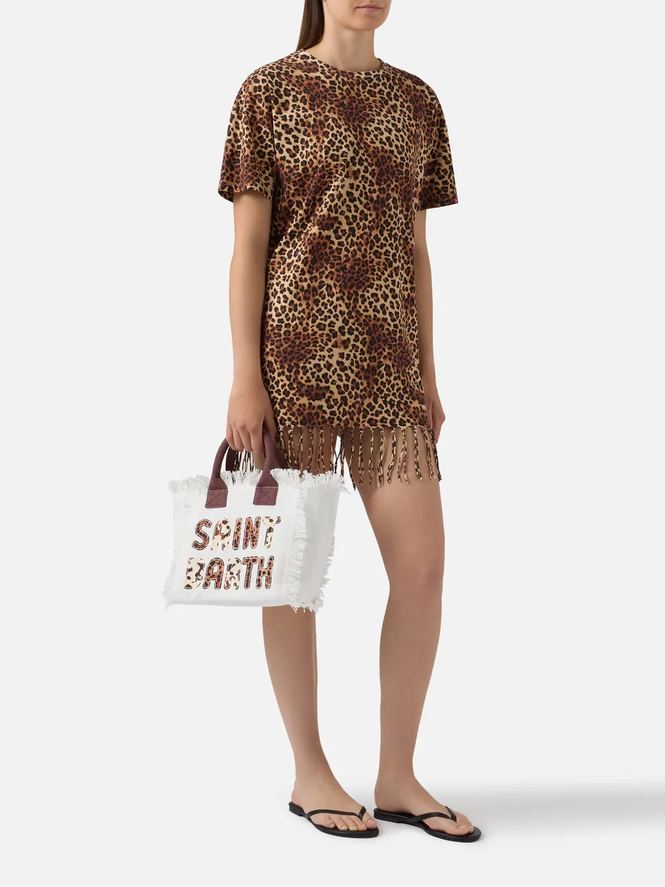 mc2-saint-barth-abito-midi-sereia-con-stampa-leopardata-all-over-marrone-e-nero image 1