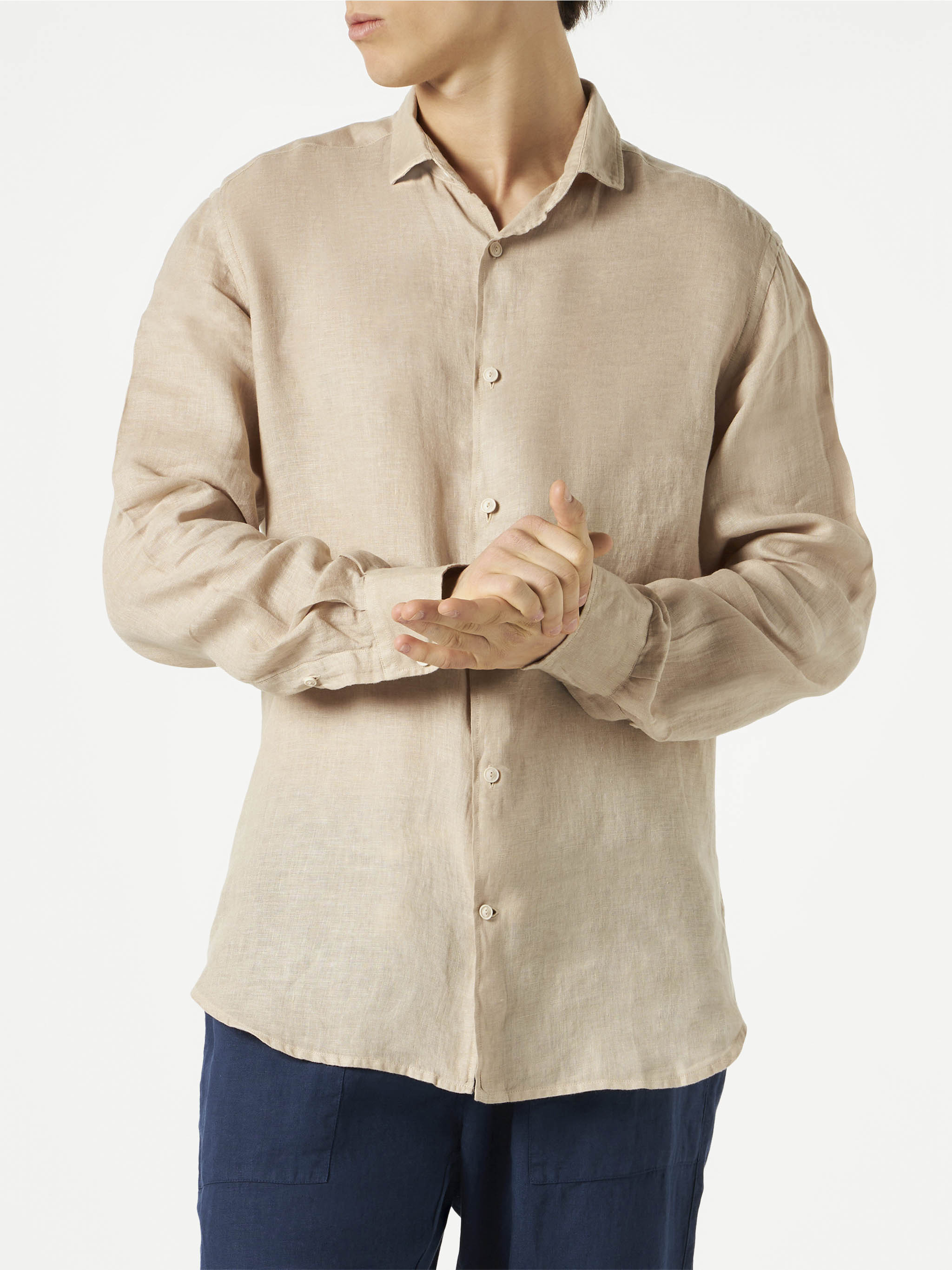 mc2-saint-barth-pamplona-camicia-uomo-lino-beige image 1