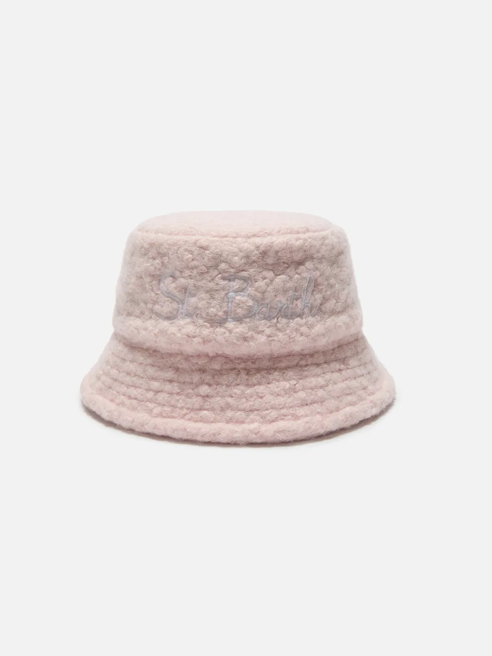 mc2-saint-barth-jae0003-cappello-bucket-in-sherpa-rosa-con-ricamo-st-barth image 1