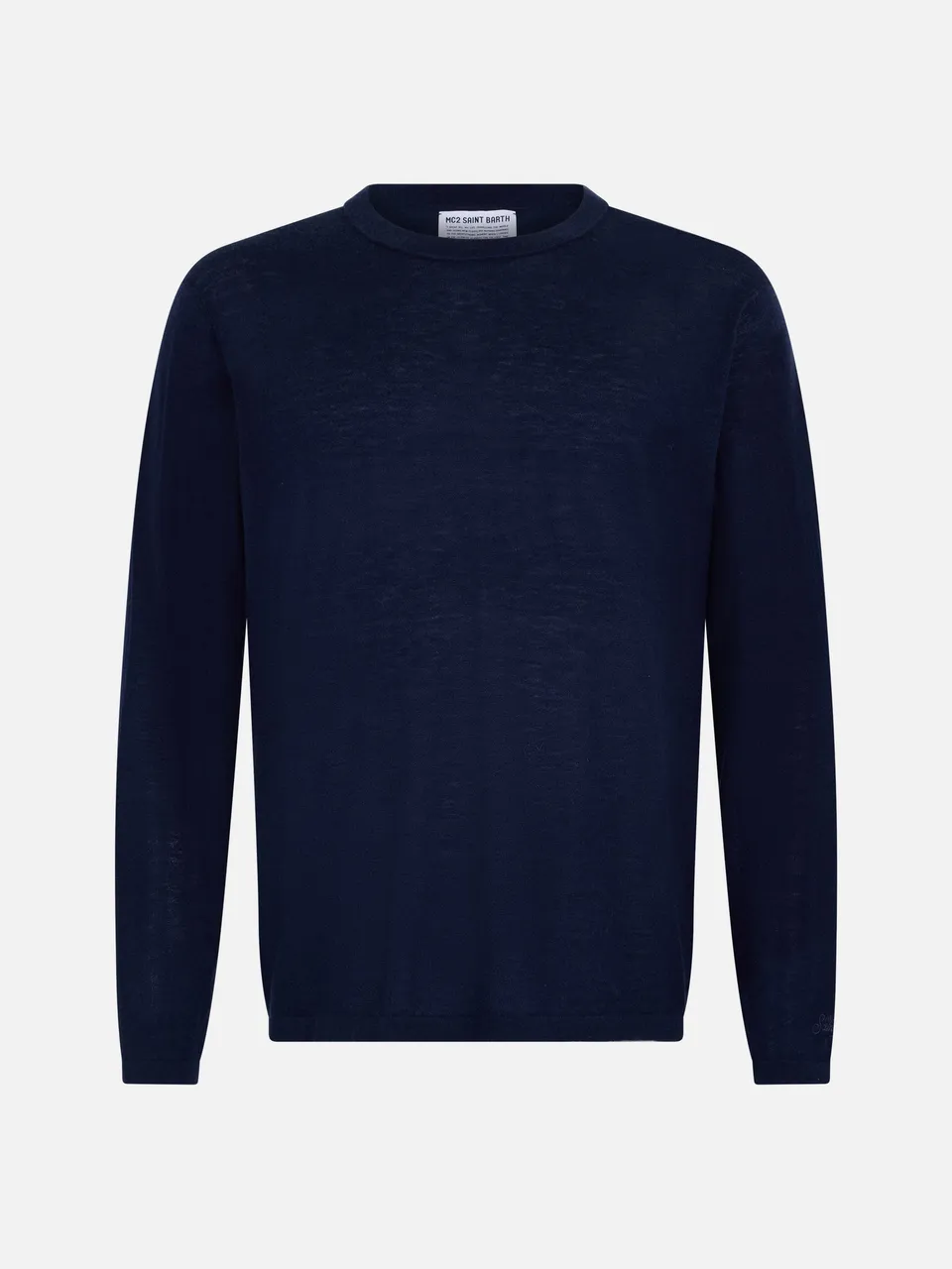 mc2-saint-barth-scott-t-shirt-in-lana-merino-e-cashmere-blu-navy-da-uomo image 1