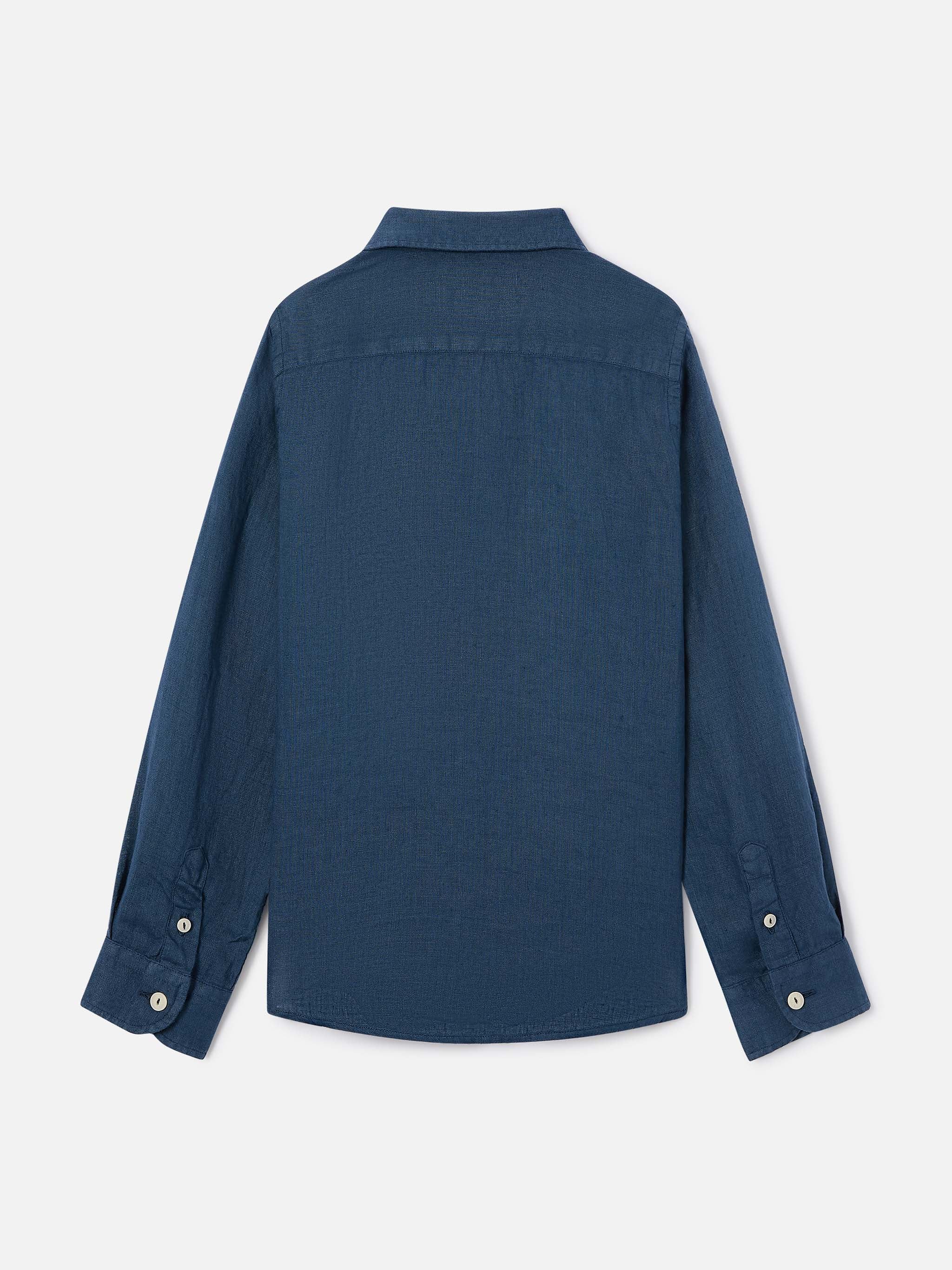 mc2-saint-barth-agnes-camicia-bambino-in-lino-blu-navy image 3