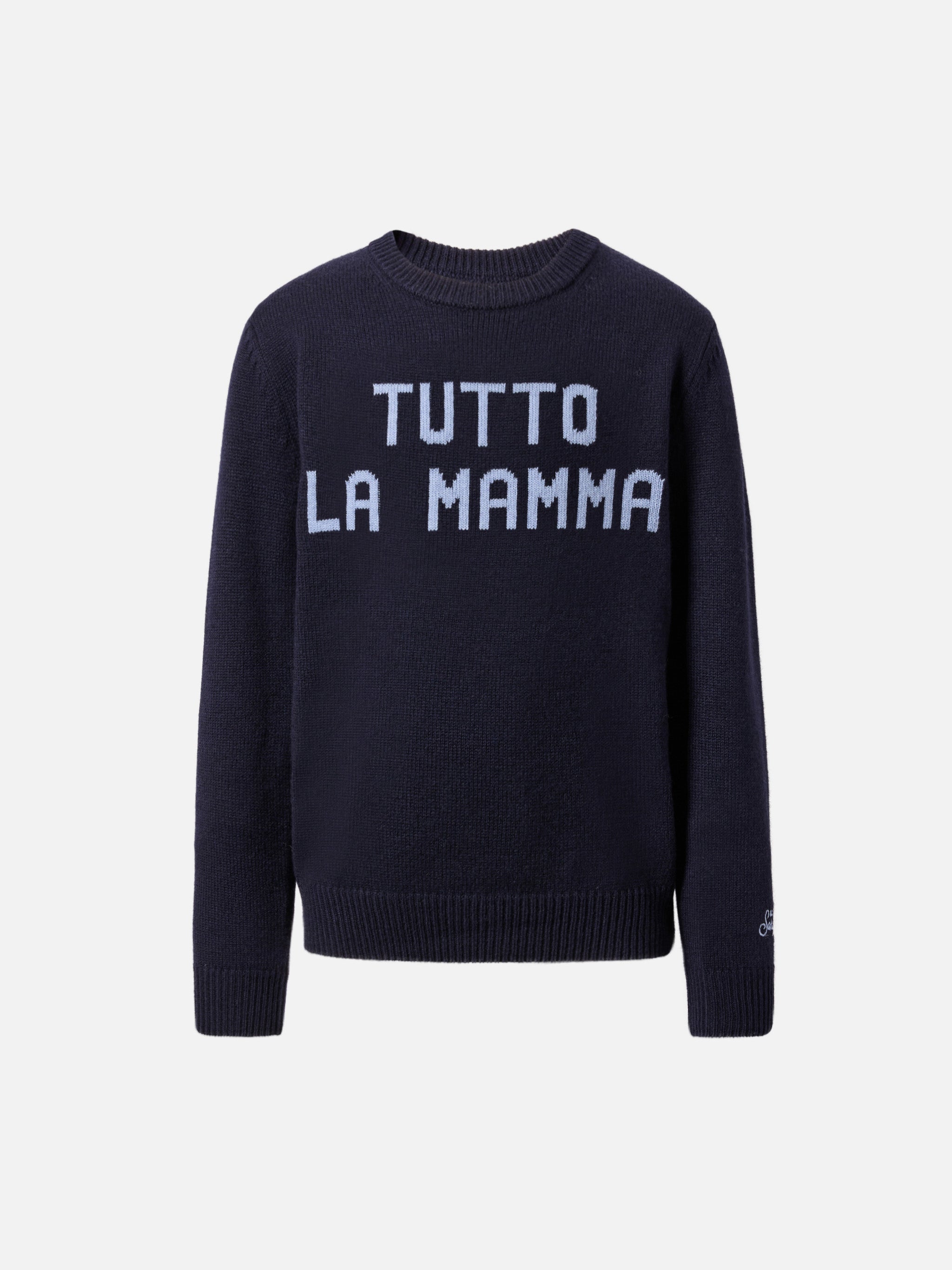 mc2-saint-barth-maglione-girocollo-bambino-douglas-blu-navy-jacquard-tutto-la-ma image 1