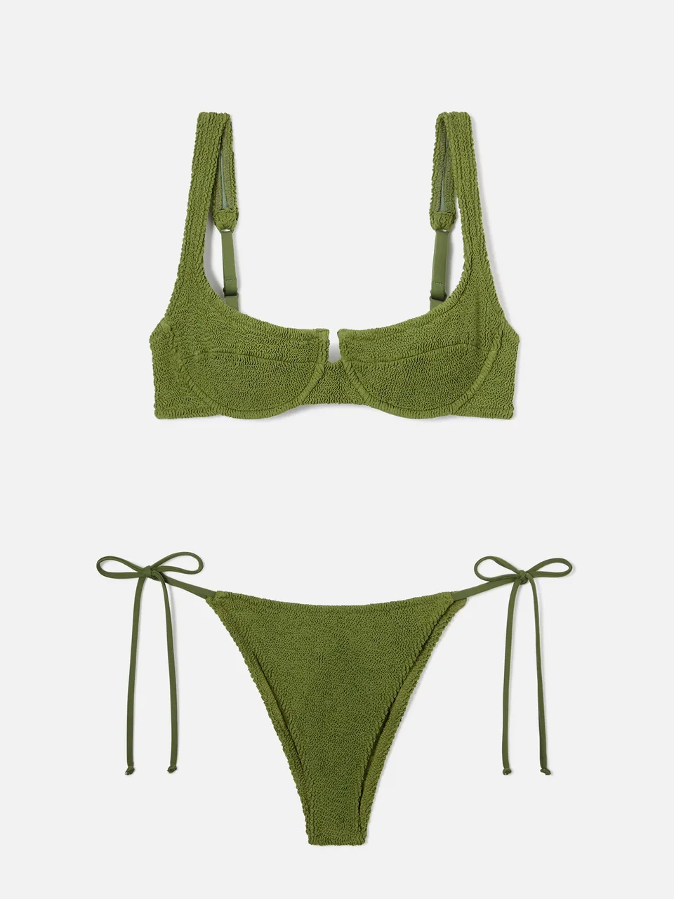 mc2-saint-barth-bikini-amira-marielle-verde-militare-in-tessuto-crinkle image 1