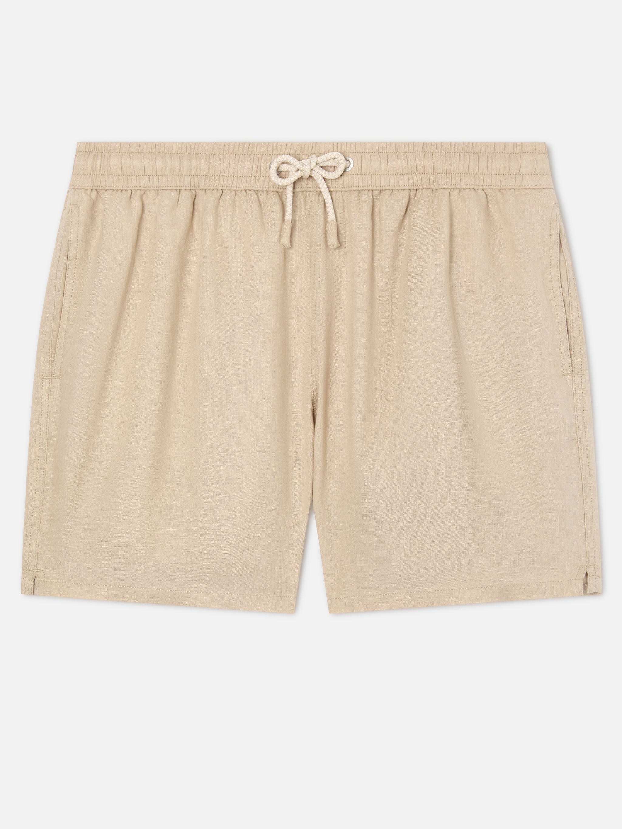 costume-da-bagno-mc2-saint-barth-gustavia-in-puro-lino-beige-tinta-unita-modello image 1