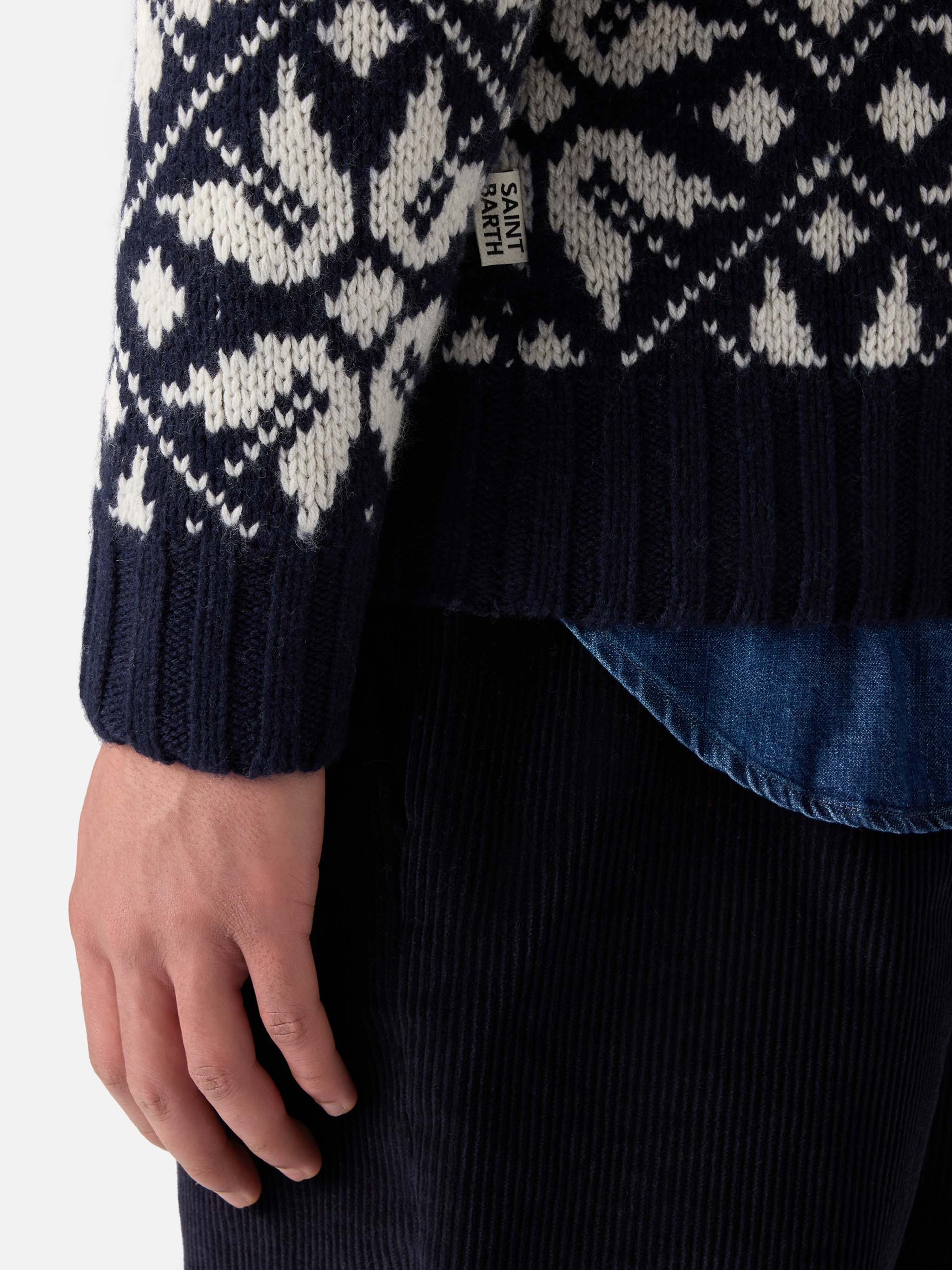mc2-saint-barth-maglia-bombardino-uomo-misto-cashmere-blu-navy-motivo-norvegese image 4