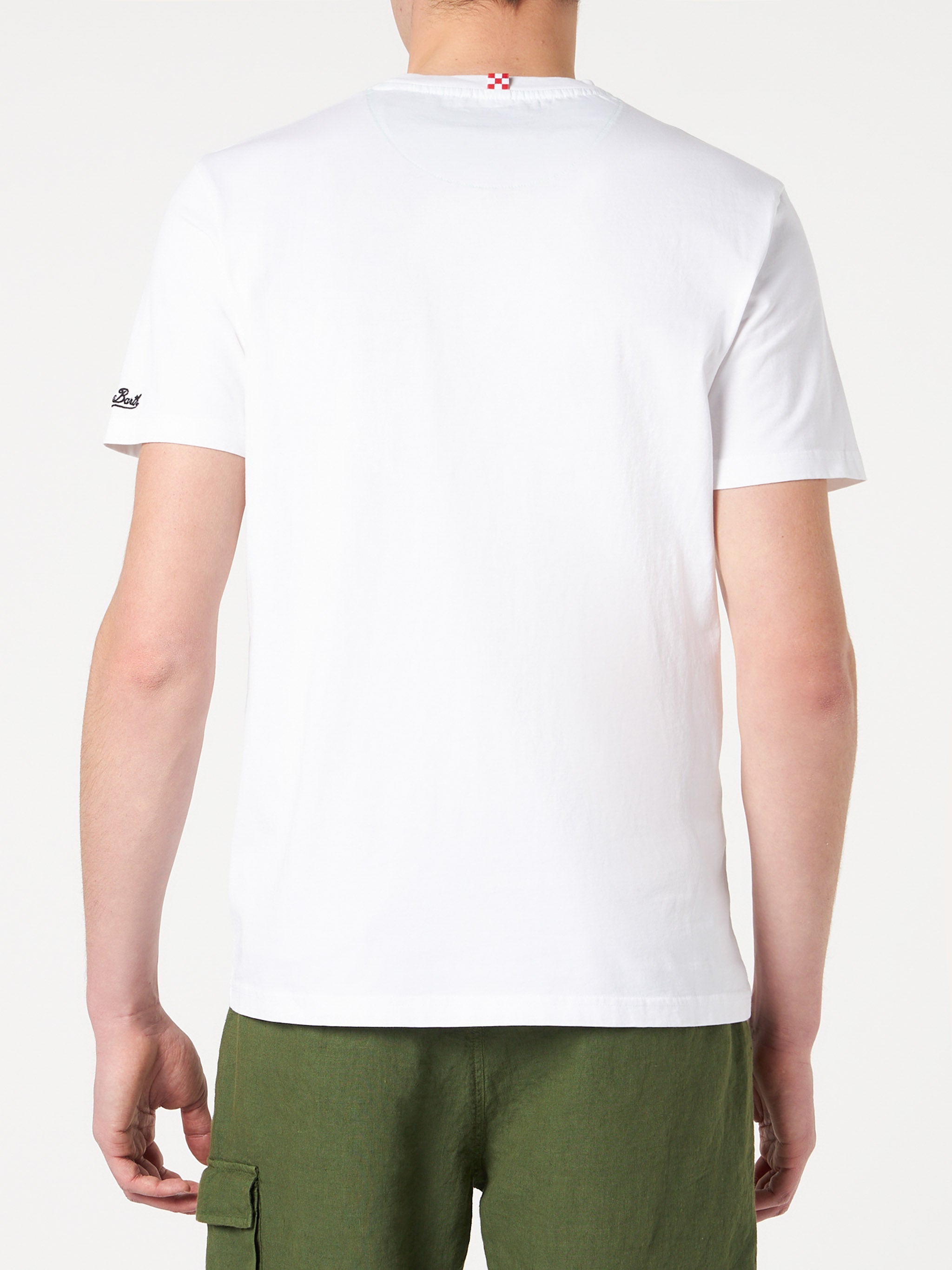 mc2-saint-barth-t-shirt-uomo-in-cotone-con-taschino-bandana-verde image 4