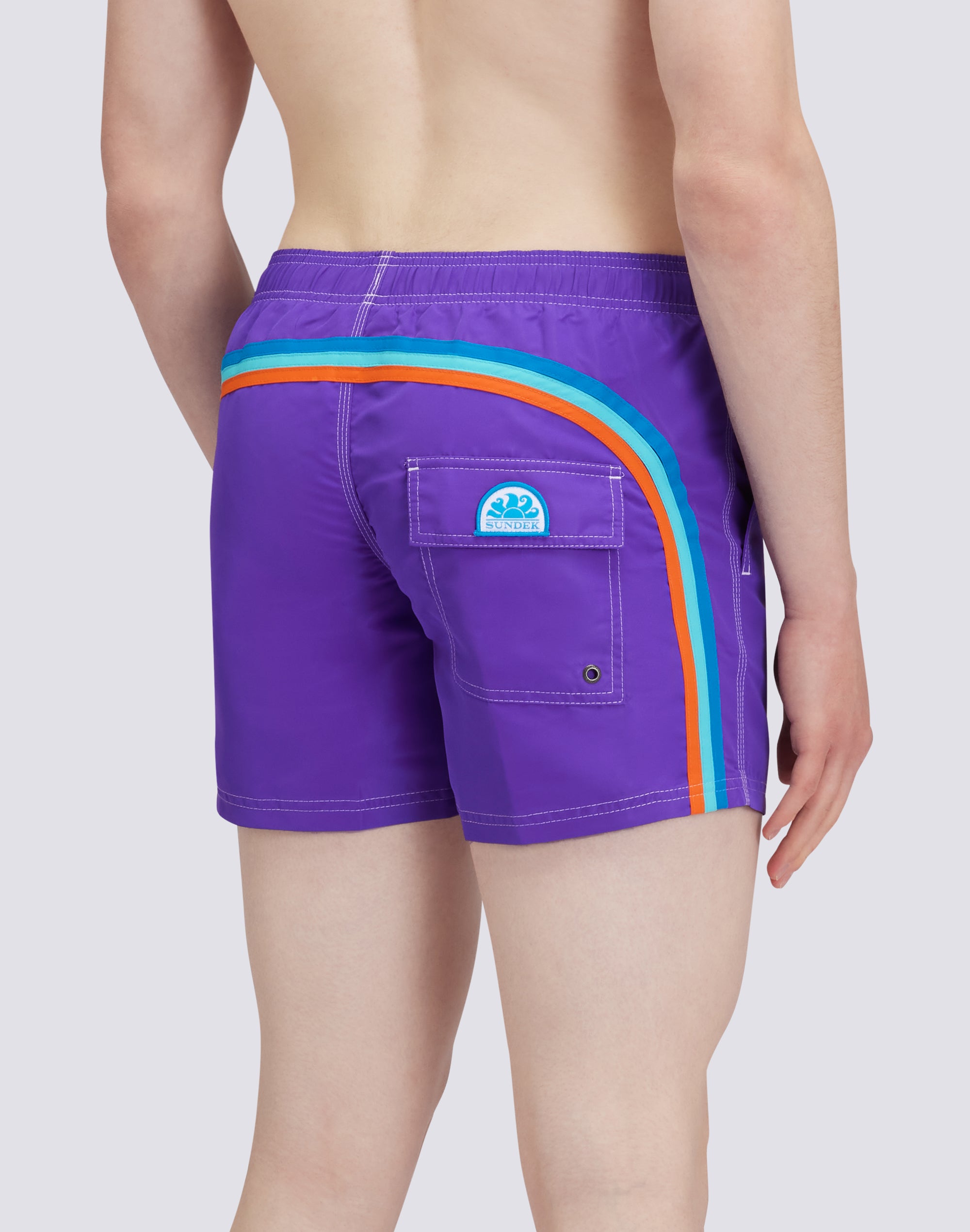 sundek-costume-da-bagno-corto-uomo-iconic-taffeta-con-arcobaleno image 1
