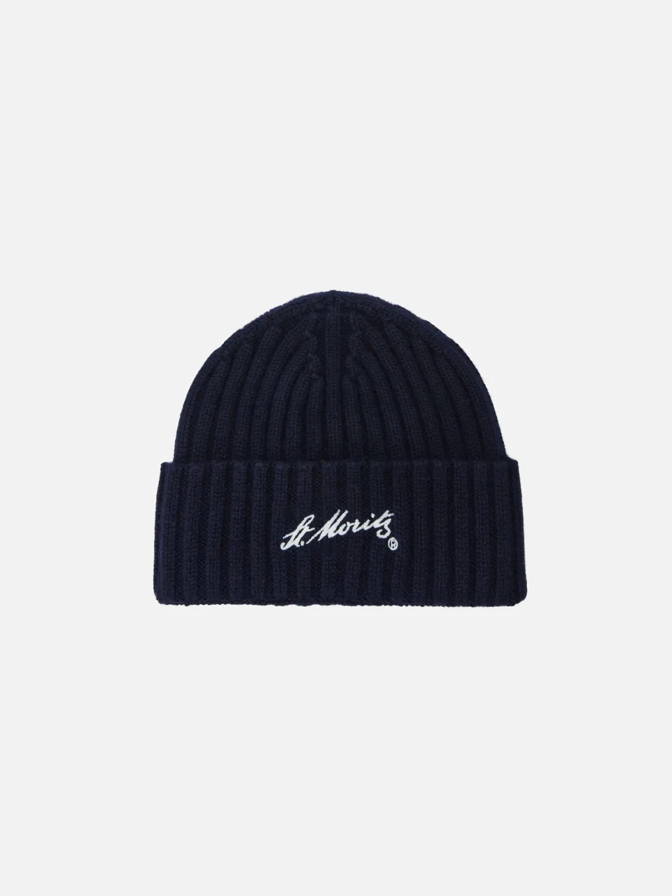 mc2-saint-barth-berretto-wengen-st-moritz-in-cashmere-blu-con-risvolto image 1