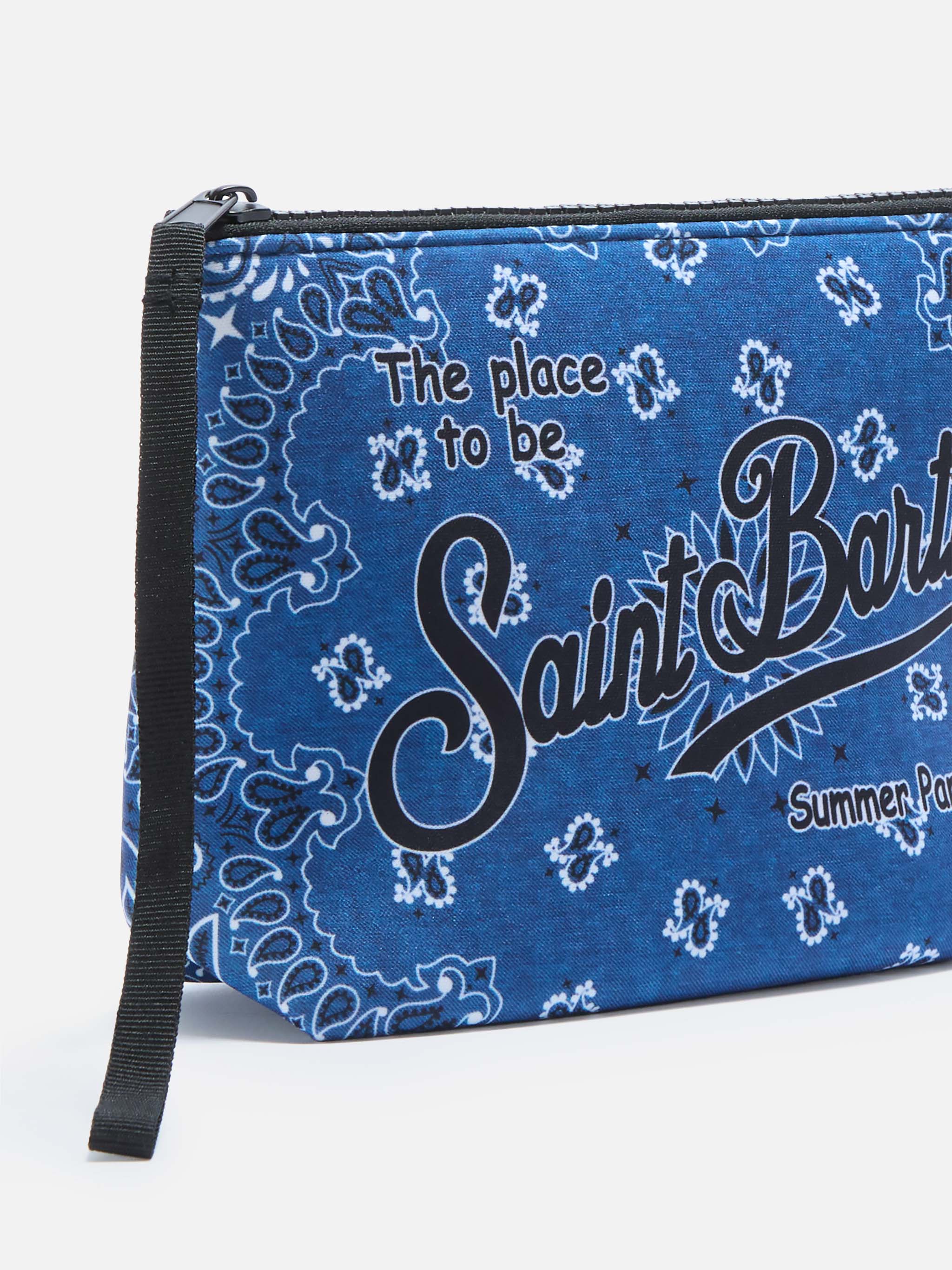 mc2-saint-barth-aline-pochette-scuba-blu-stampa-bandana-21x15-5cm image 2