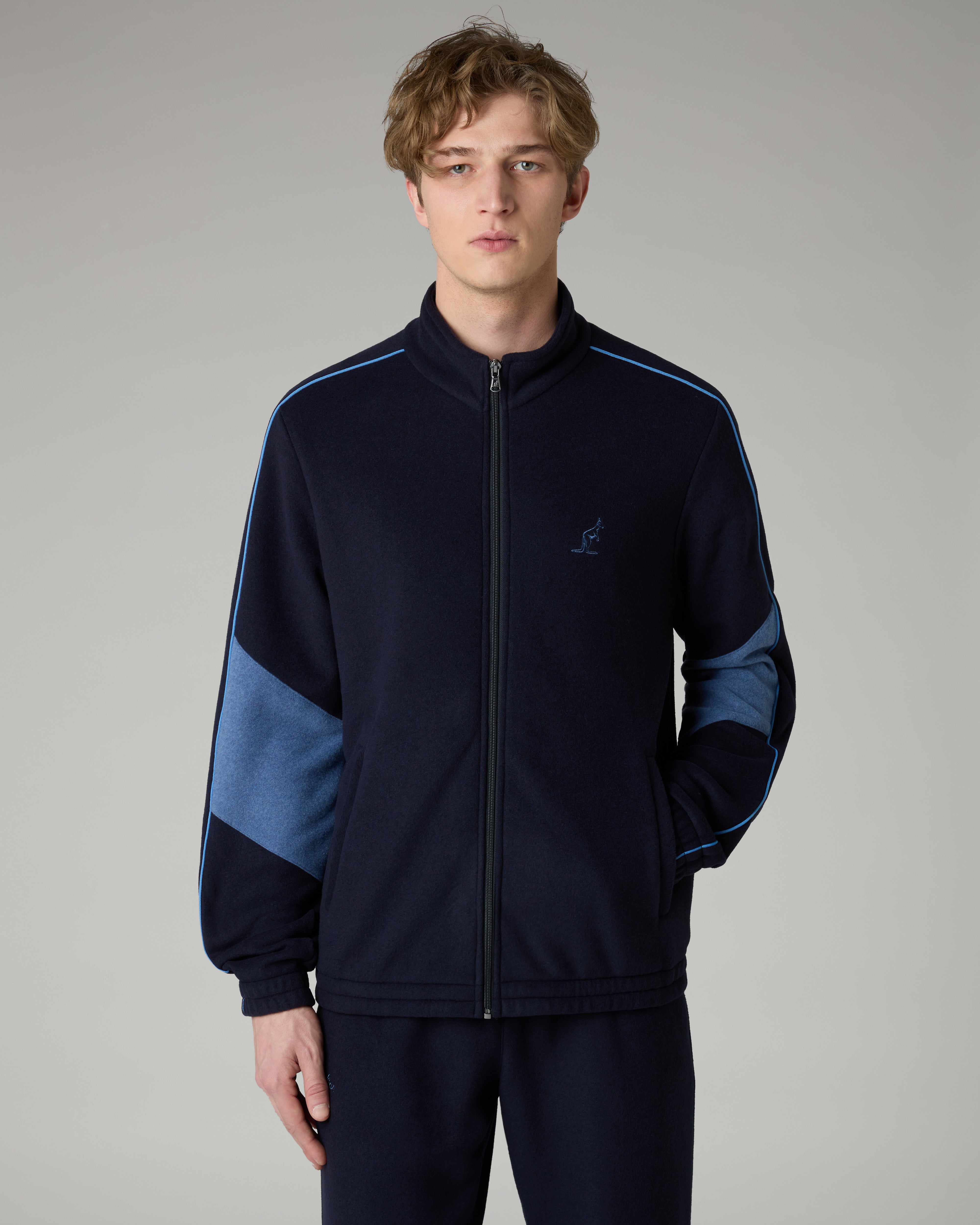 australian-color-block-softech-tracksuit-tuta-softech-blu-navy-made-in-italy image 3