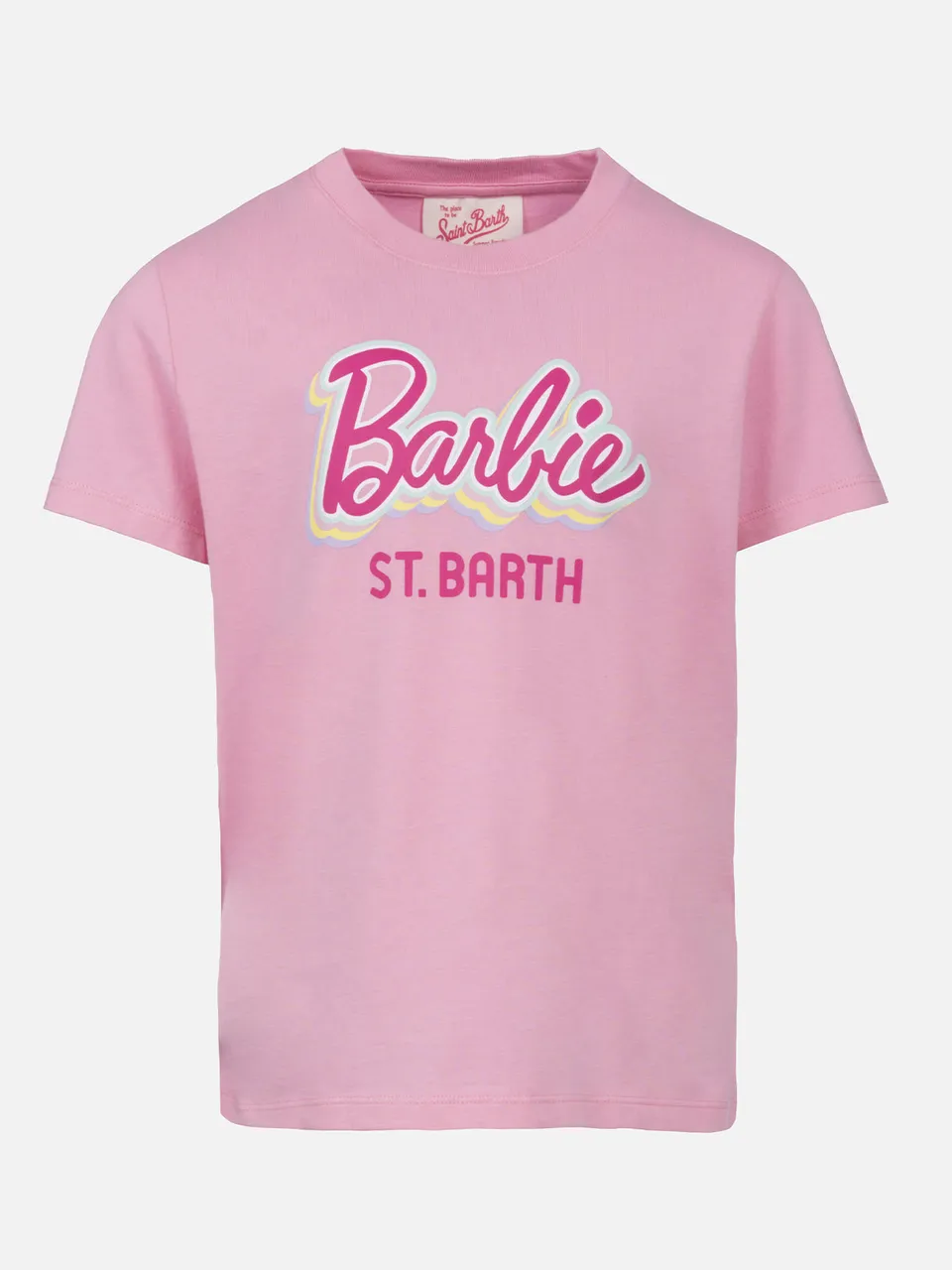 mc2-saint-barth-t-shirt-bambina-elly-girocollo-in-jersey-di-cotone-con-stampa-ba image 1
