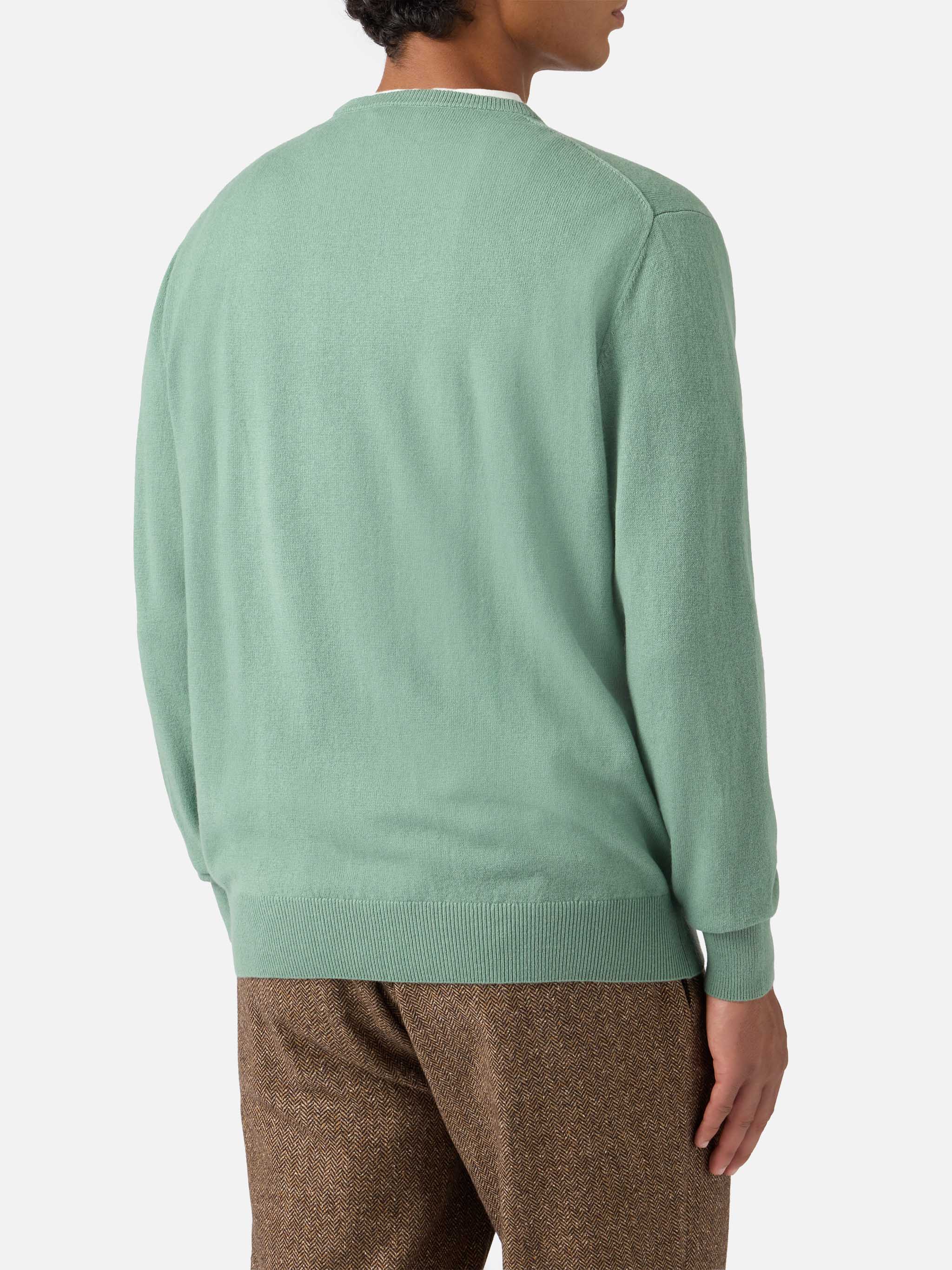 mc2-saint-barth-regent-maglione-lana-merino-cashmere-verde-salvia-uomo image 3