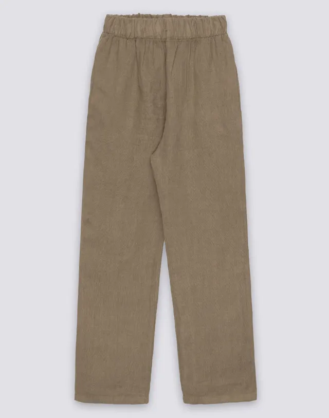 sundek-pantaloni-lunghi-in-lino-da-bambino-tinto-capo-vita-elastica image 1