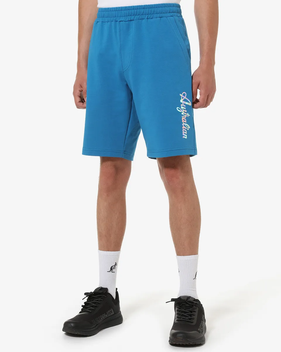 australian-urban-short-short-in-felpa-ottanio-con-logo-olografico-made-in-italy image 1