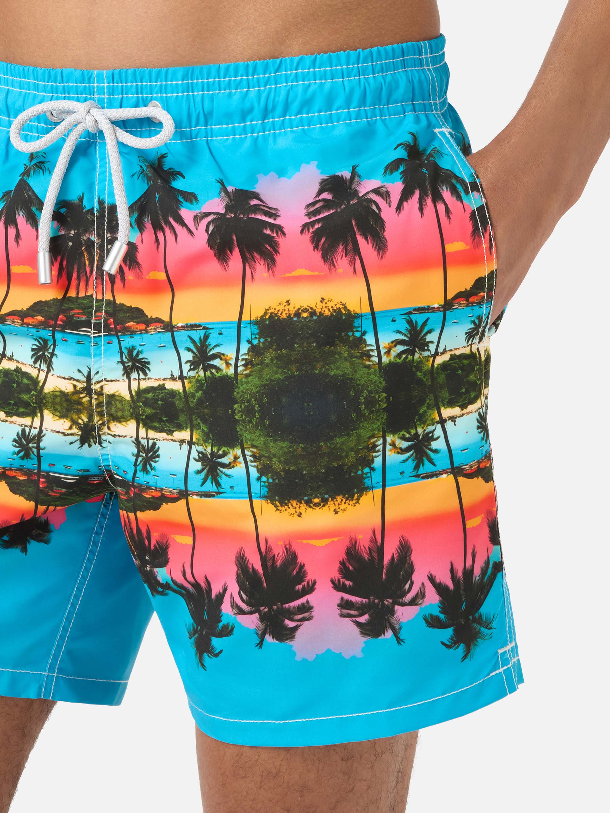 mc2-saint-barth-gustavia-costume-uomo-special-edition-palme-paesaggio-verde image 4