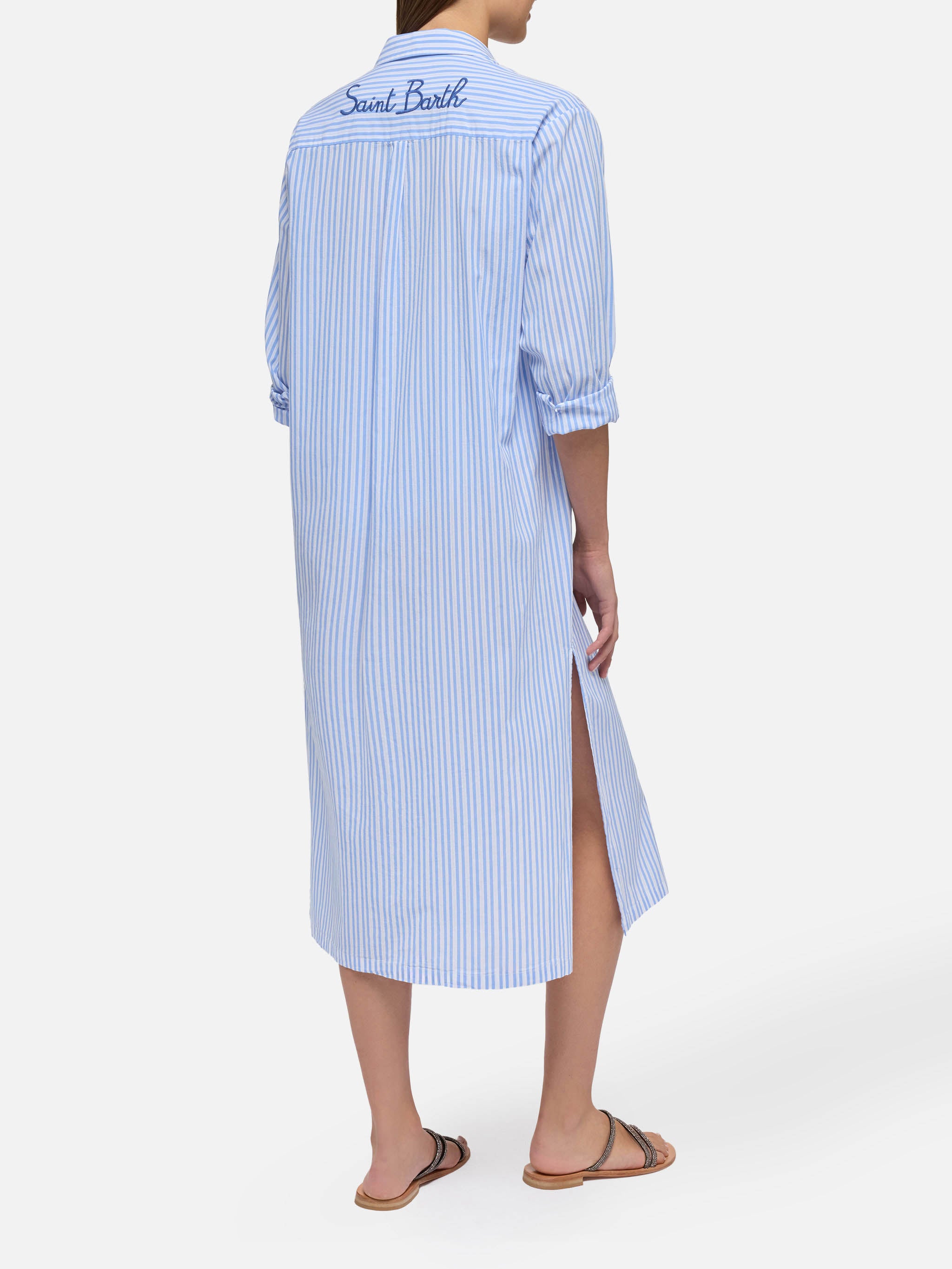 mc2-saint-barth-abito-maxi-adeline-in-cotone-con-stampa-a-righe-donna image 6