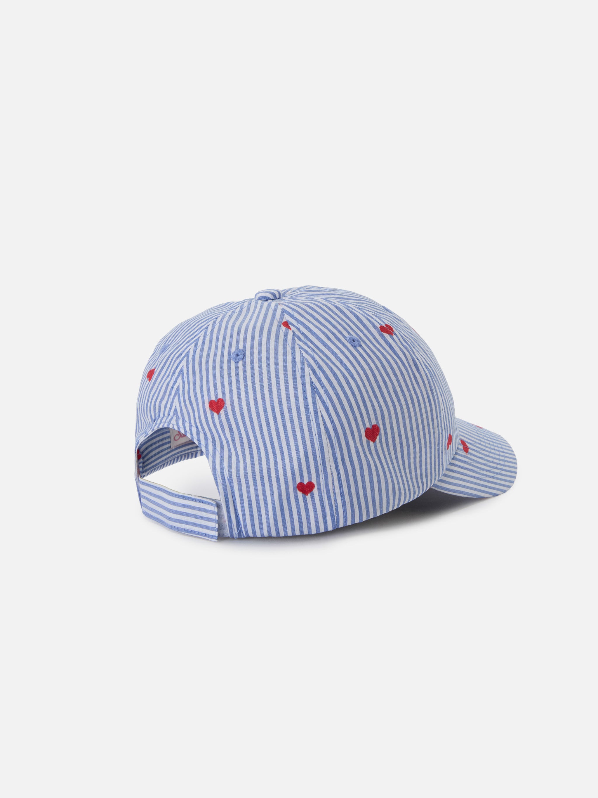mc2-saint-barth-cappellino-baseball-per-bambino-con-visiera-in-cotone-a-righe-az image 3
