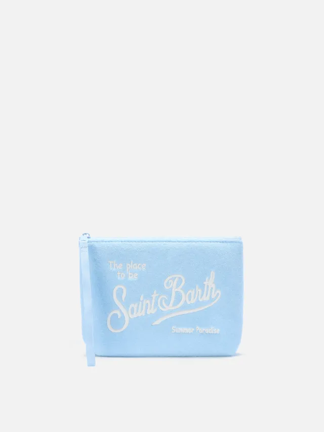 mc2-saint-barth-pochette-aline-effetto-spugna-azzurra image 1