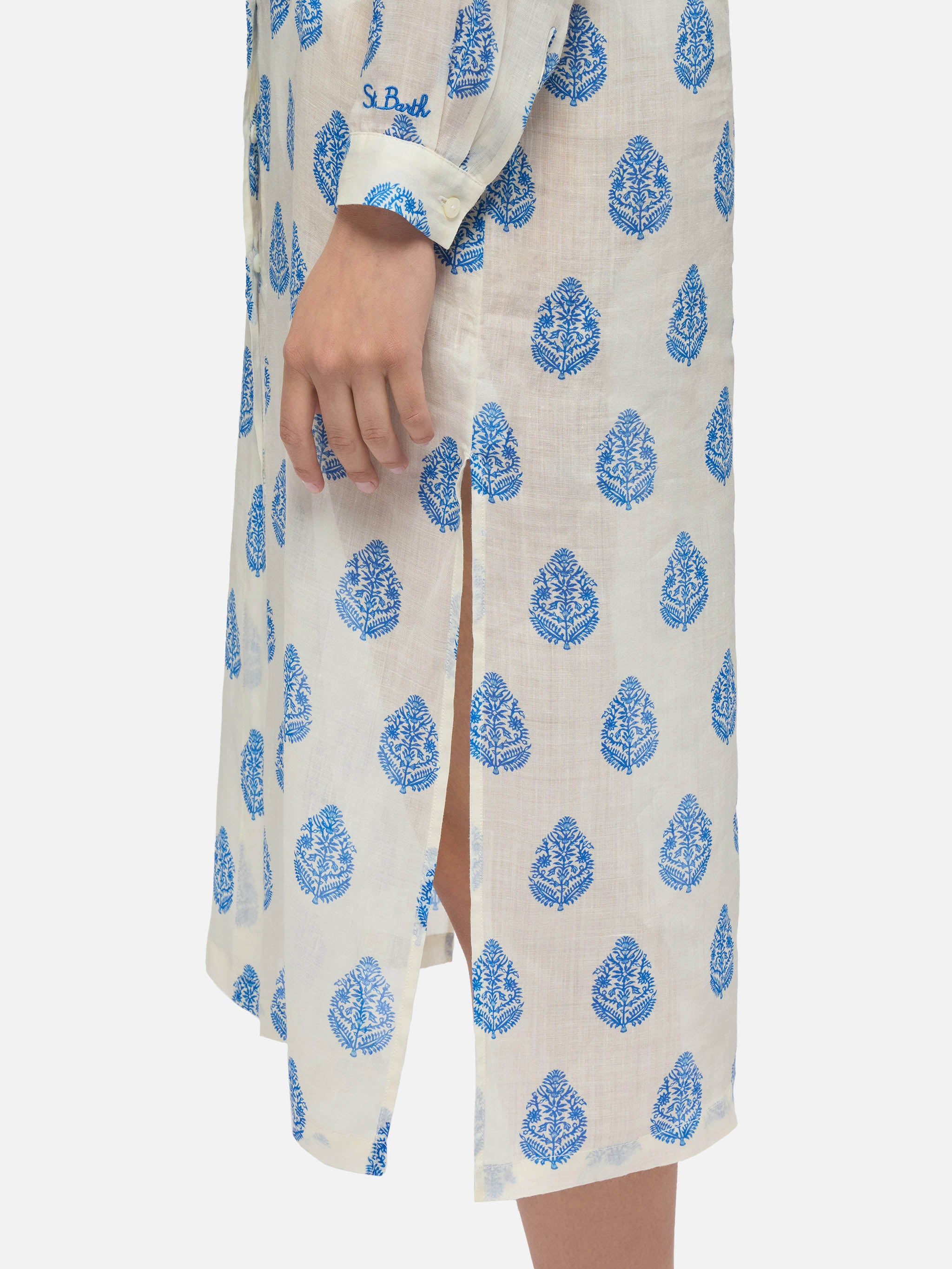 mc2-saint-barth-adeline-abito-maxi-camicia-donna-stampa-paisley image 2