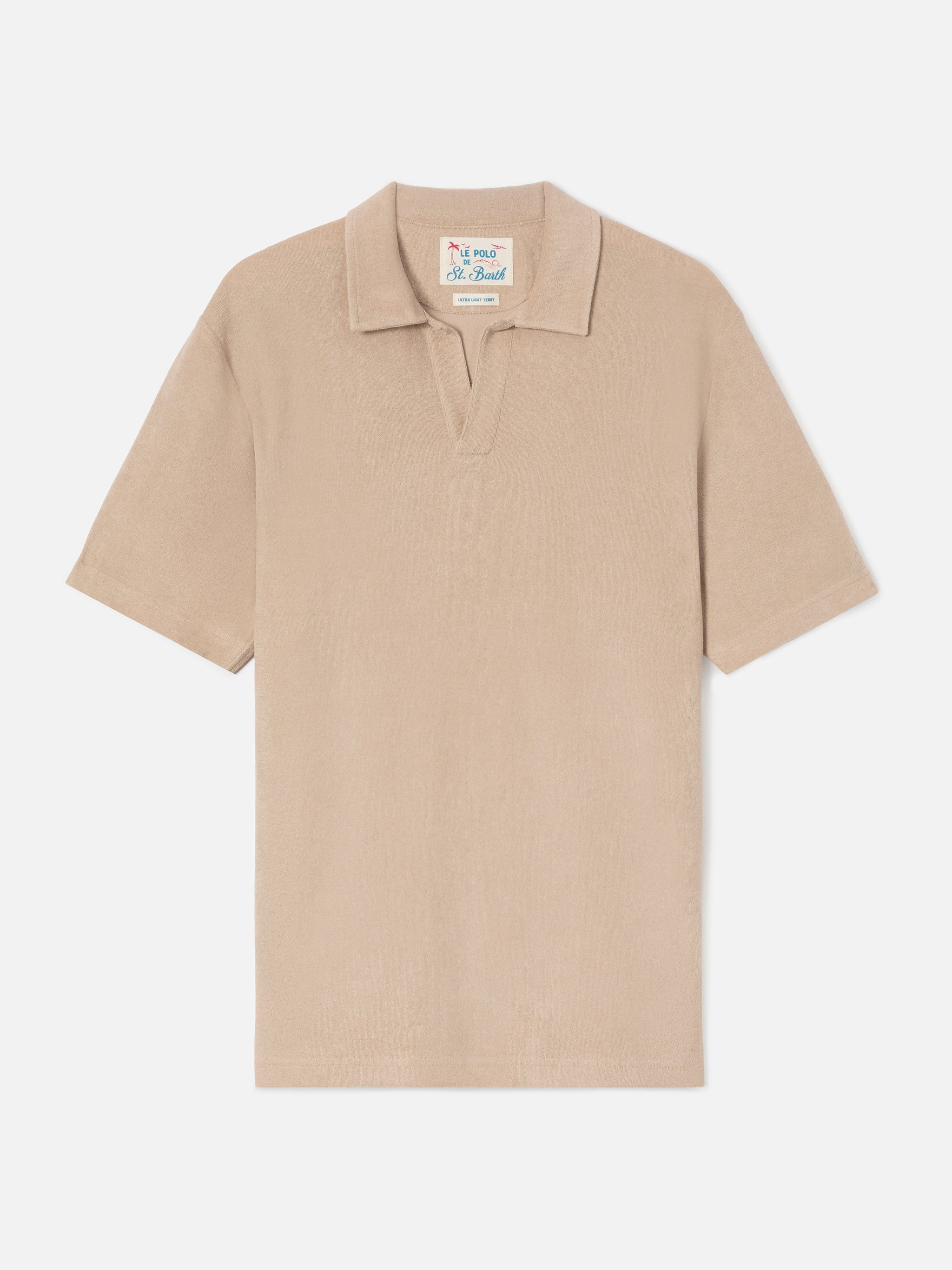 mc2-saint-barth-polo-jeremy-in-cotone-effetto-spugna-beige image 5